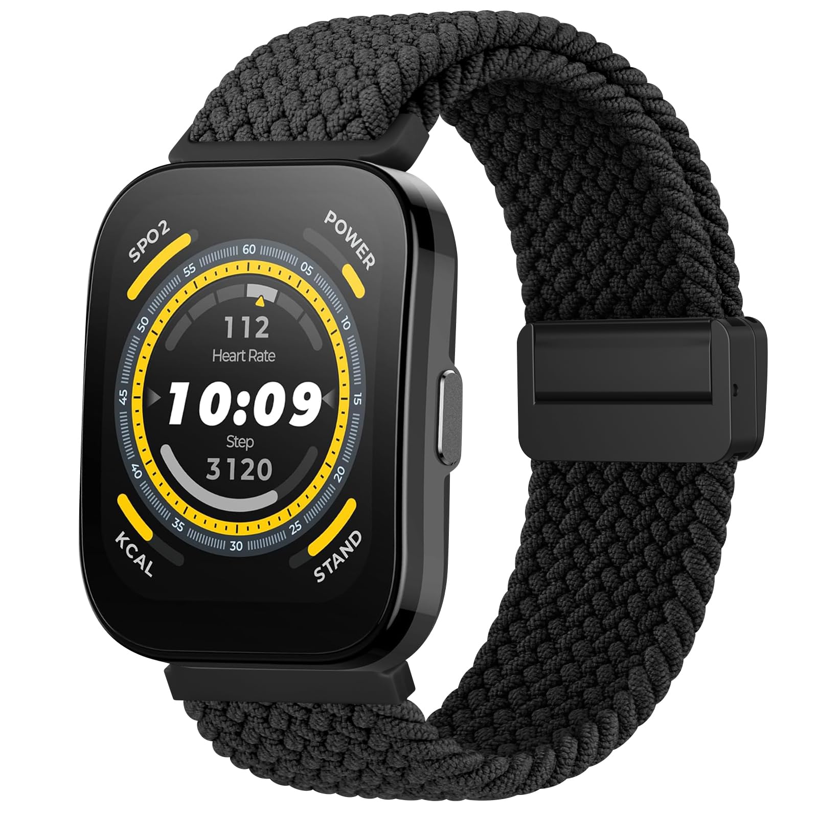 Braided Bands for Amazfit Bip 5 Bip 6 Smart Watch Bands 22mm Soft Adjustable Nylon Sport Replacement Strap