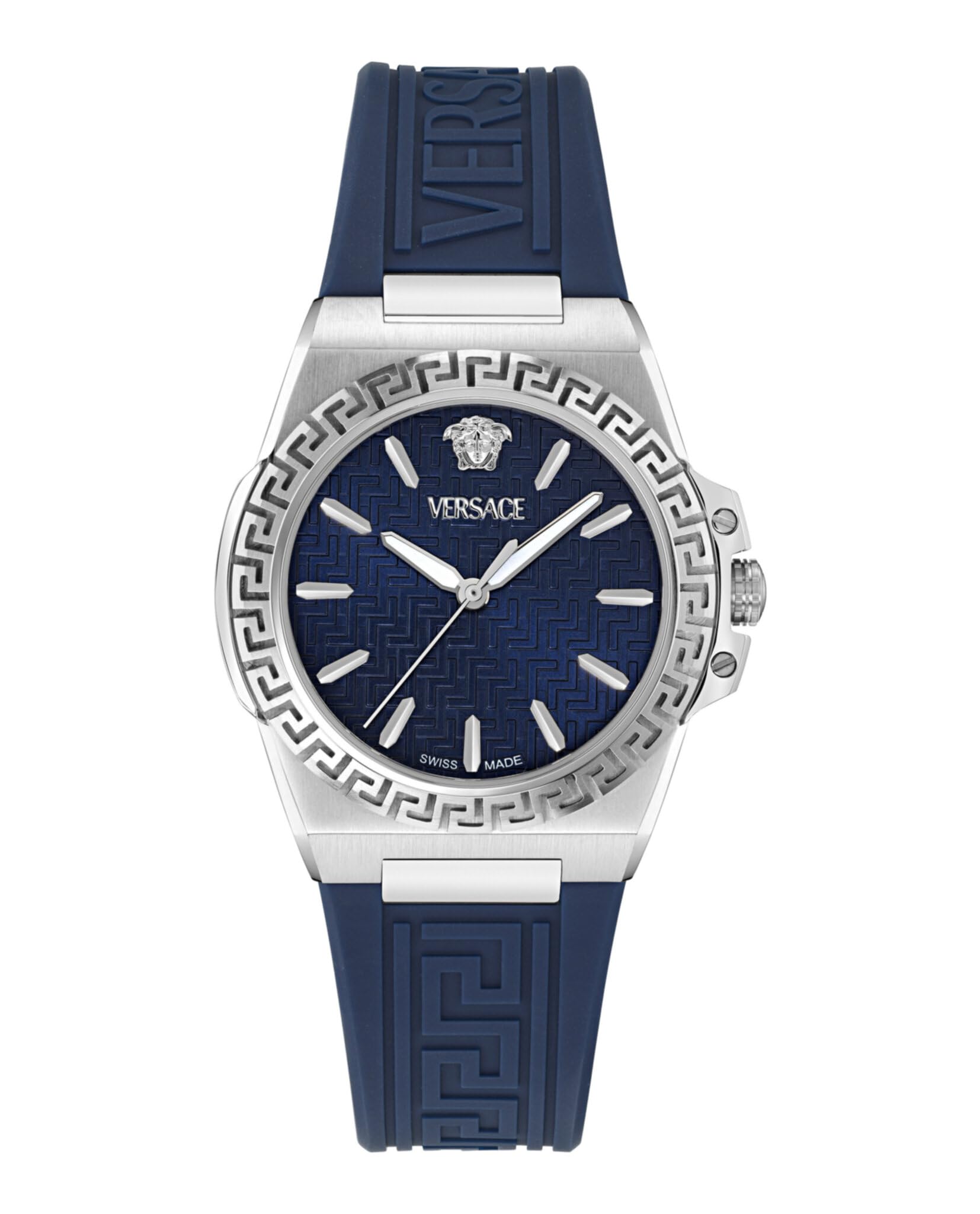 Versace Women's Analogue Swiss Quartz Watch with Silicone Strap VE0D00125