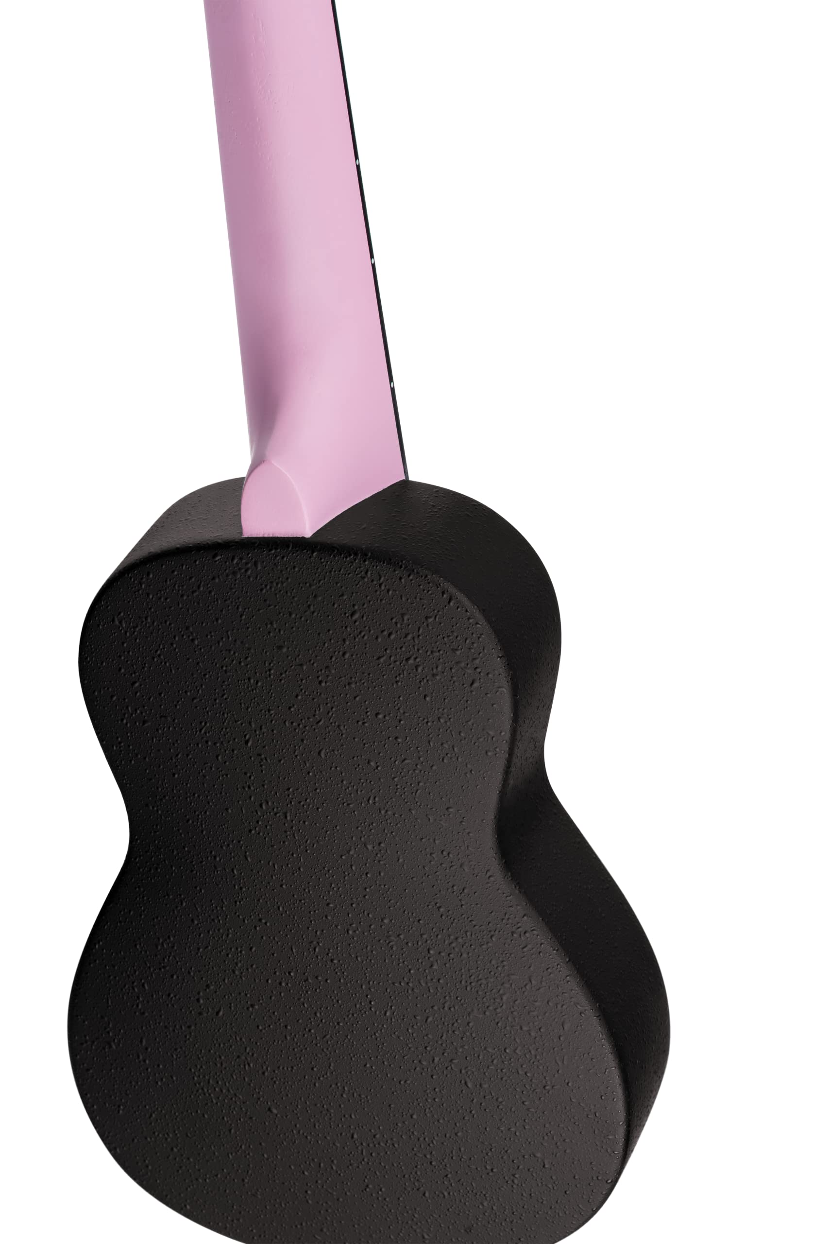 Ortega Guitars Ukelele Soprano rosa - Keiki K2 - Kit de inicio incluye afinador, correa, 5 púas medianas y bolsa de dibujo - pastel/polvo de hada (K2-FYD)