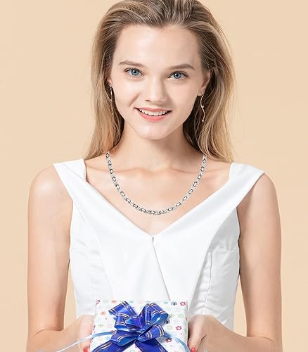 Miniatura 5 de Collar magnético de titanio para hombres y mujeres, collar de plata de titanio puro, 3500 imanes Gauss, joyería magnética de moda