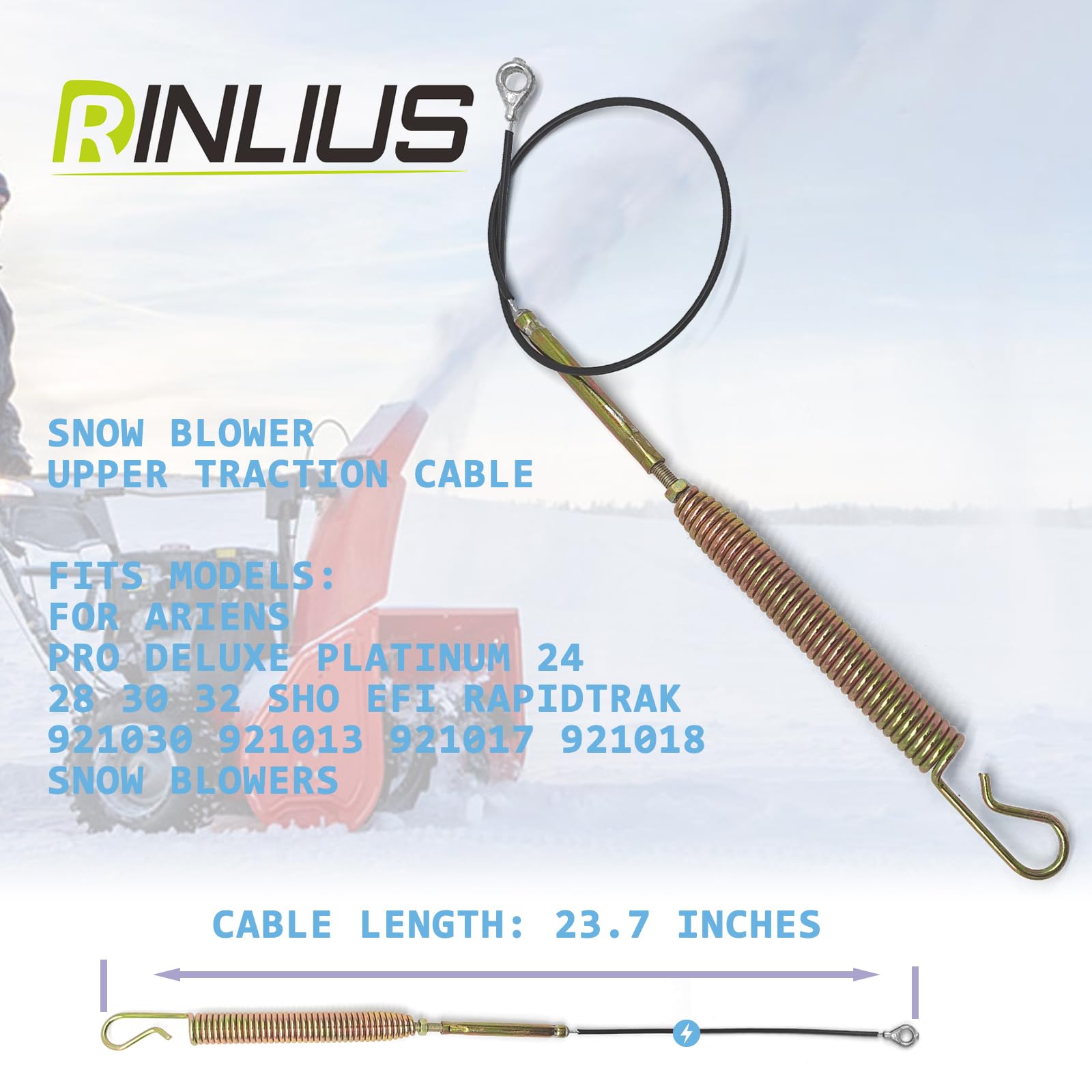 Cable 06900502 Câble de traction supérieur pour souffleuse à neige Ariens 921013 921022