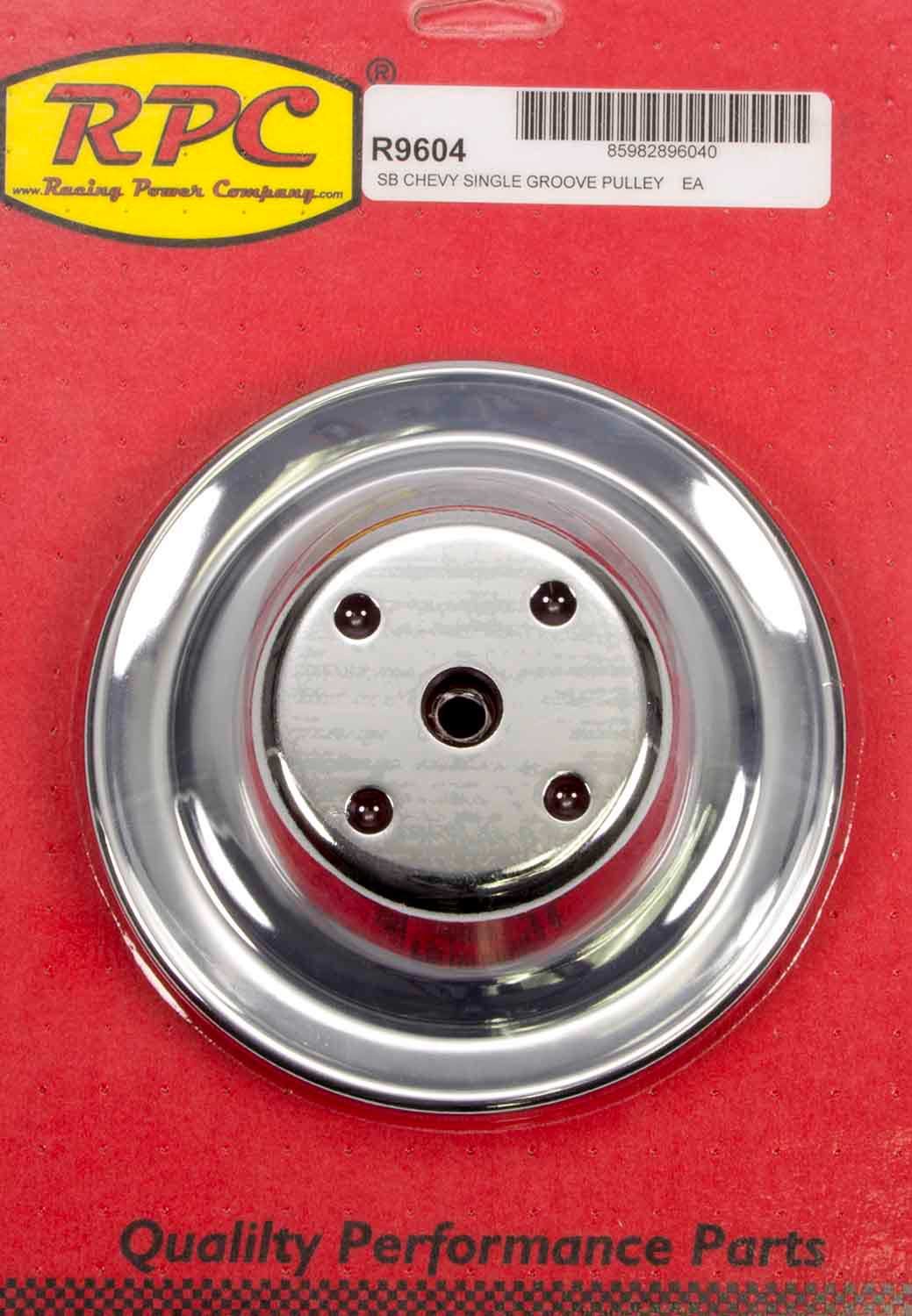 Racing Power Company R9604 Chrome LWP Pulley for Small Block Chevy