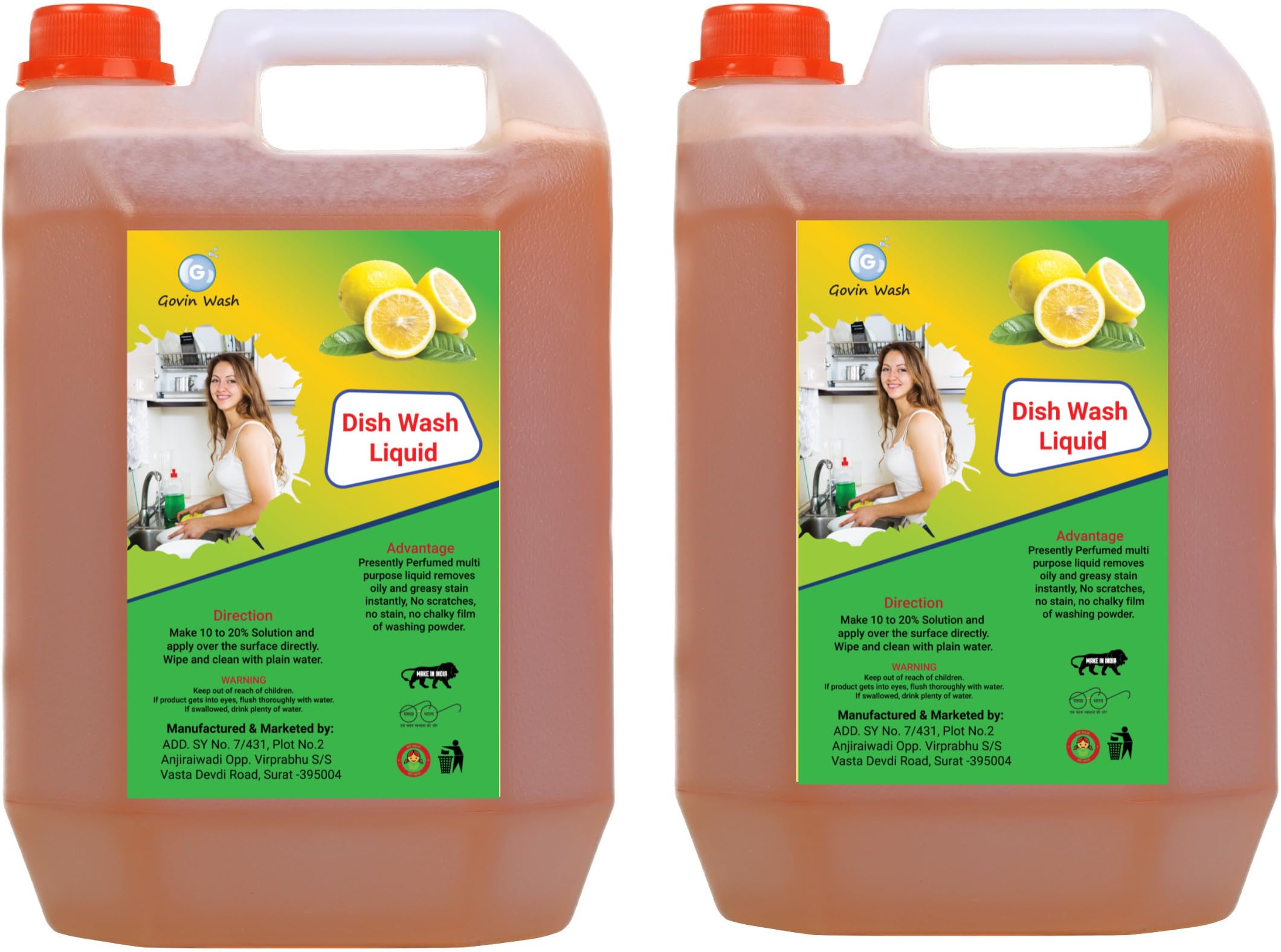 GOVIN WASH Home Care Dish Cleaning Gel Non Acidic Floor, Kitchen For combo pack of 2 (B0CVFBGLB3) Amazon Price History, Amazon Price Tracker
