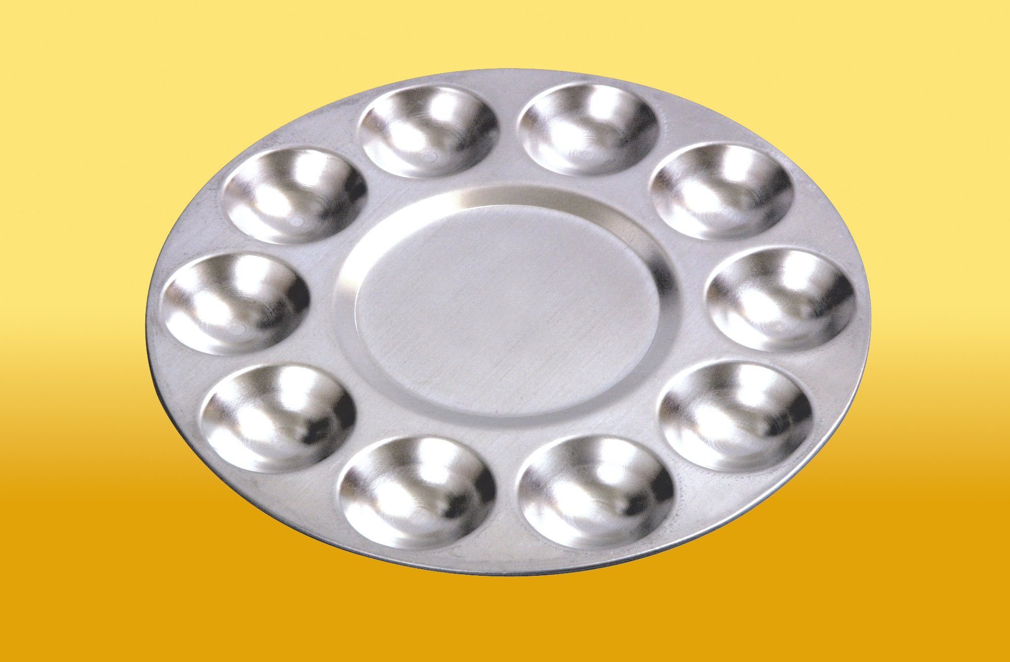 Jakar Silver Aluminium Palette - 10 Well