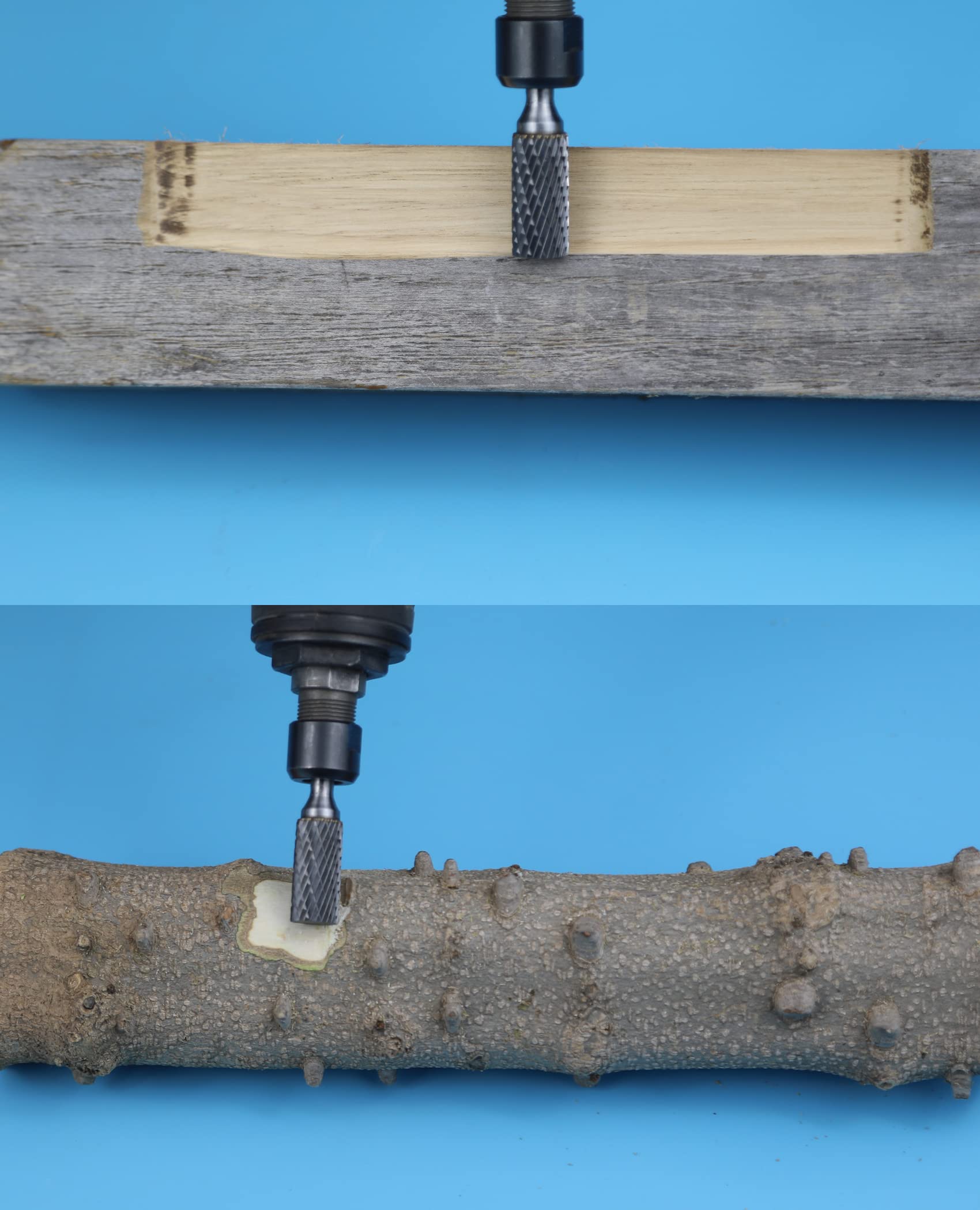 1Pc 1/4 Carbide Burr Set 1/4 Shank Head Dia 1/2 Tree-Shape Die Grinder Bits  Rotary Tools Attachment Kit Rasp Accessories Metal Wood Stone Steel