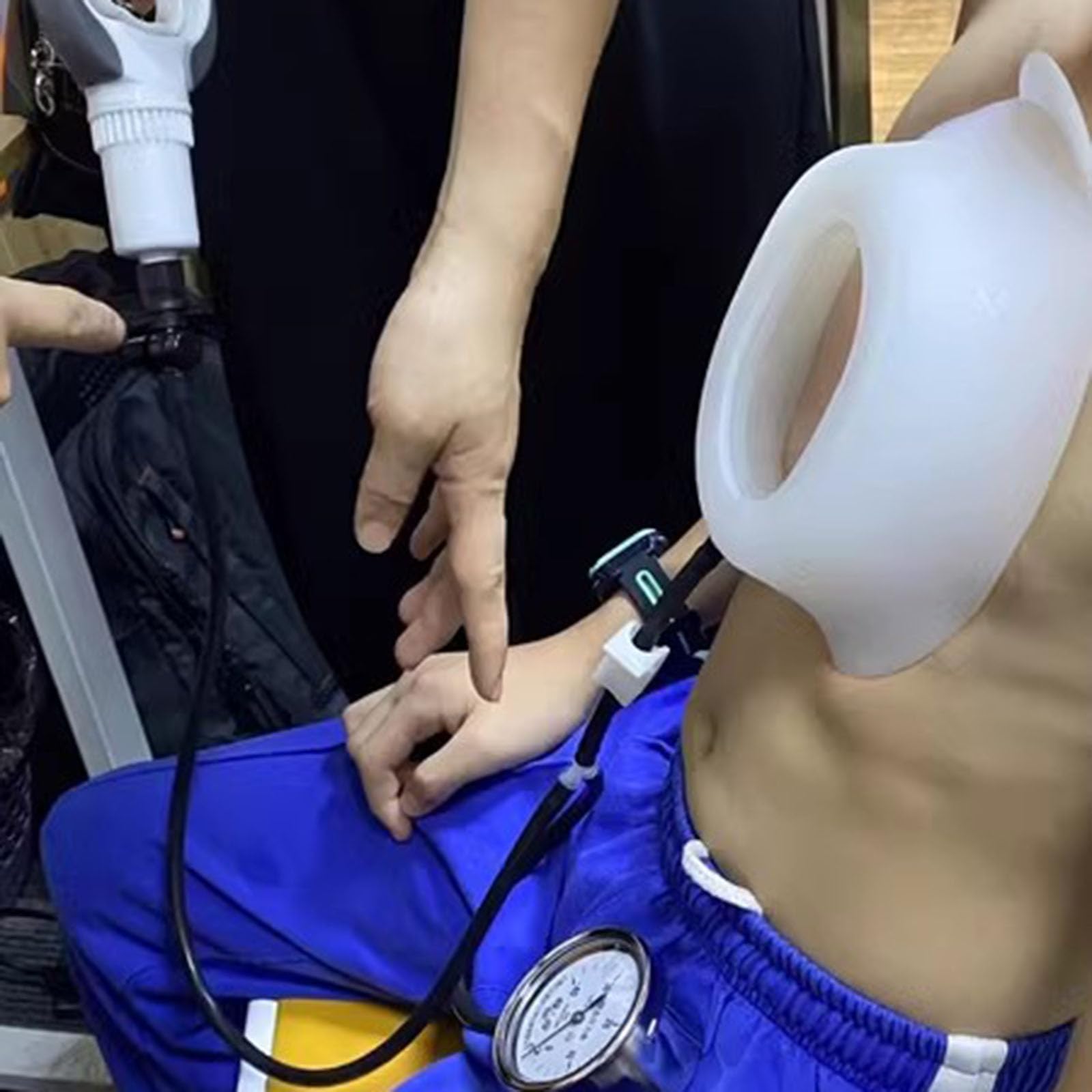 Cloche à vide Pectus Excavatum,correction physique,avec manomètre(L-L) | Orthèse d'orthèse Pectus Excavatum, support de poitrine pour pigeon, lavable