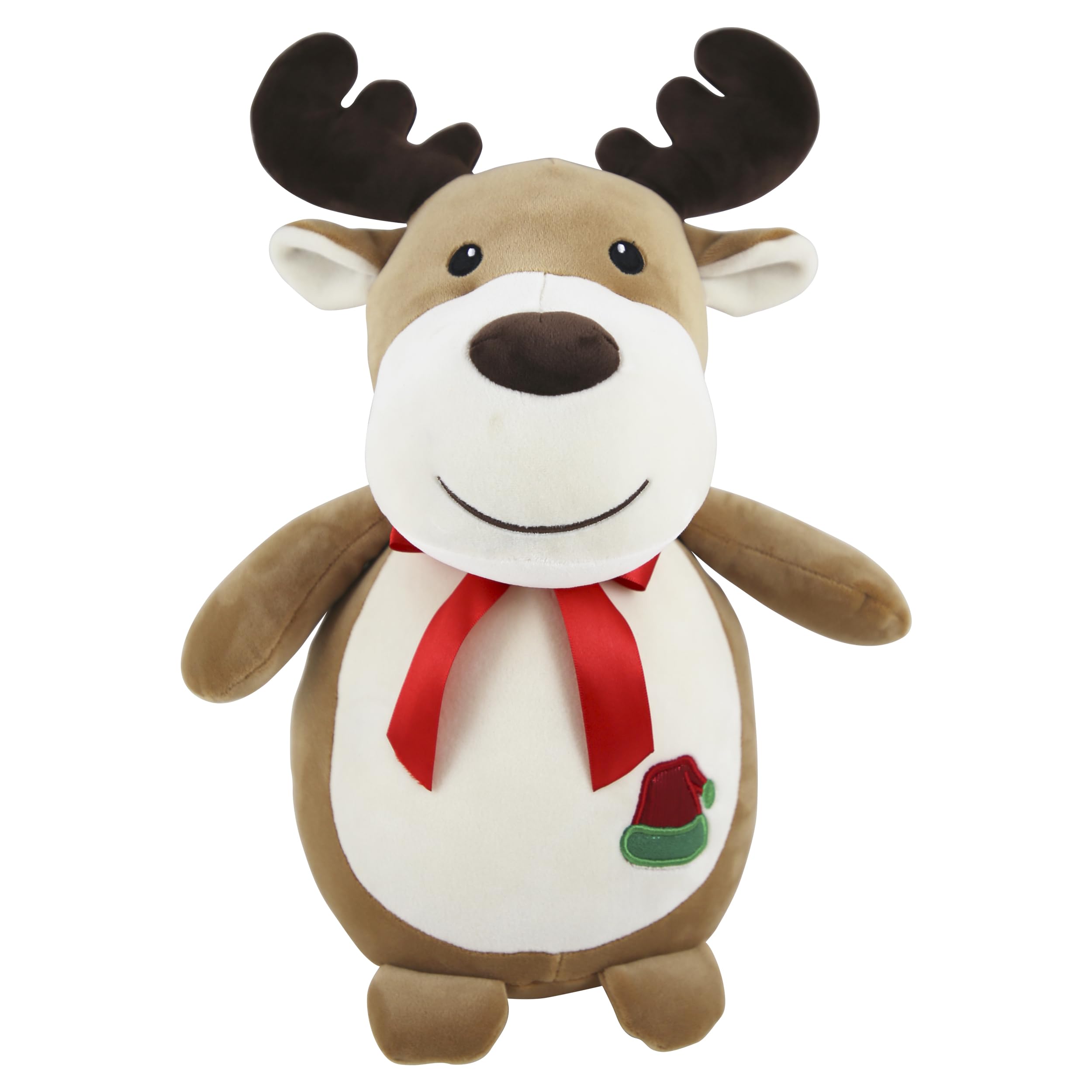 Eurowrap 8" Plush Reindeer - Adorable Christmas Soft Toy - Perfect for Children, Gifts, Presents for Kids
