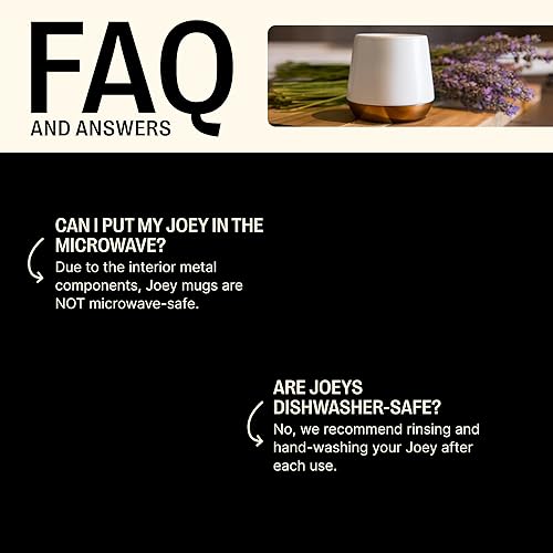 Miniatura 3 de Fellow Joey - Taza de café de cerámica de doble pared, refinada y sofisticada, color negro mate, taza individual de 8 onzas