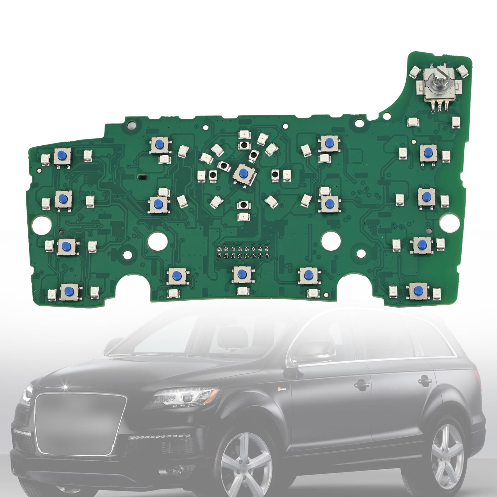 MMI Multimedia Control Circuit Board with Navigation Fit for Audi Q7 2010 2011 2012 2013 2014 2015 Interface Control Switch Panel Key Board Replacement 4L0919611 4L0919614 4L0919612