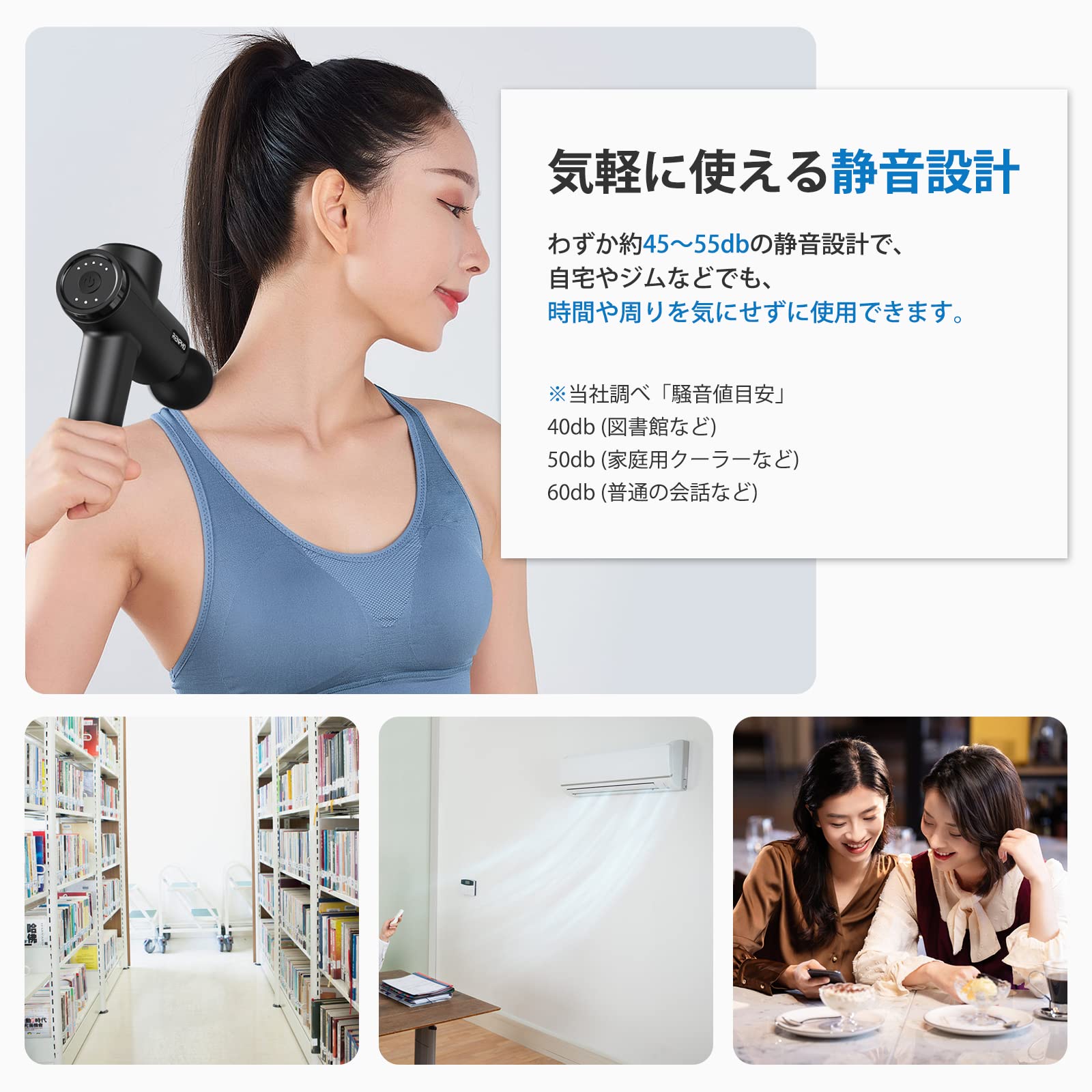Amazon | RENPHO レンフォ ハンディガン 第二世代 強力 ボディケア 4 