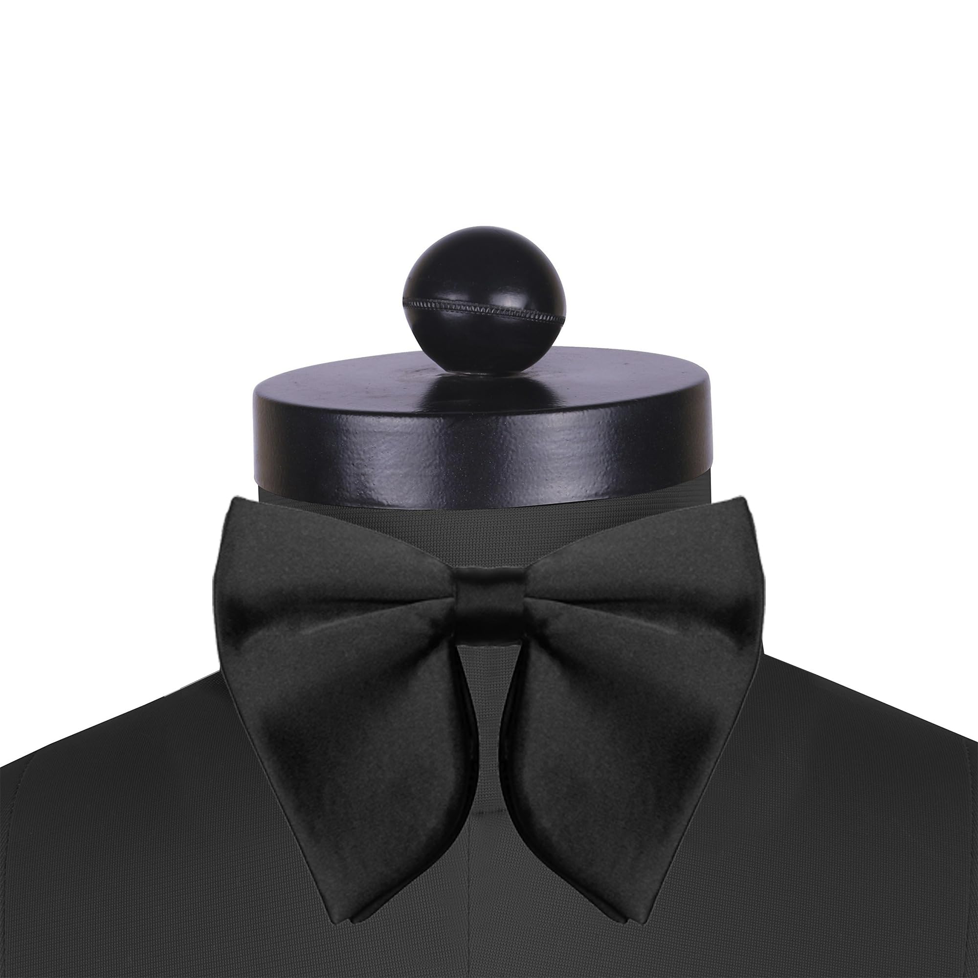 KINGSON Men Buttefly Satin Bow tie for all occacions | Tuxedo | black suit - Image 2 thumbnail