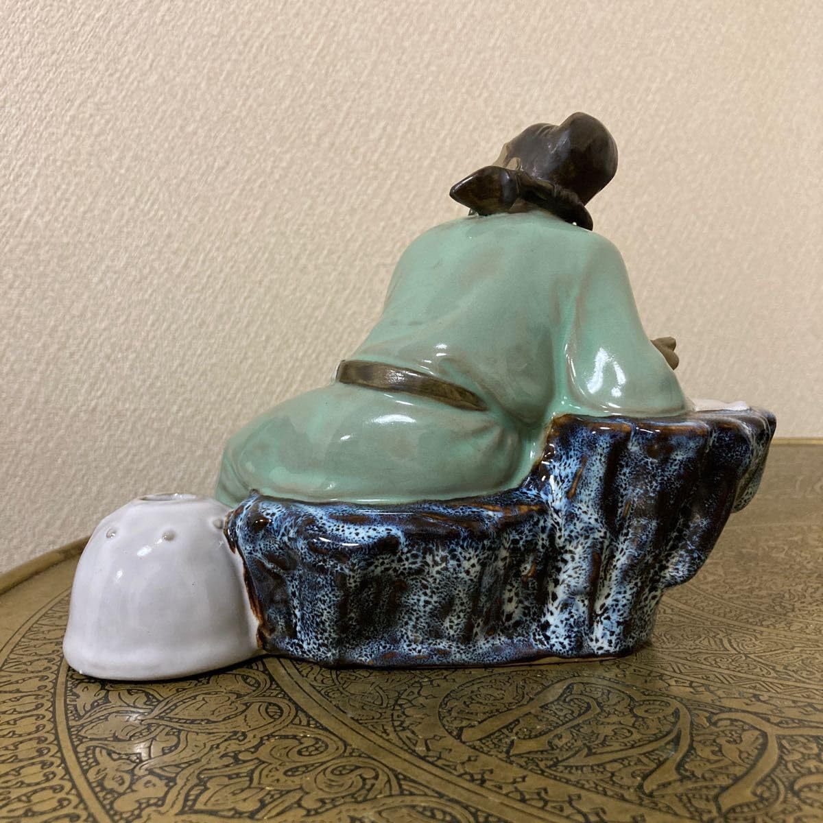 Amazon.co.jp: 中国 石湾陶器 陶器人形 置物 SHIWAN ARTISTIC