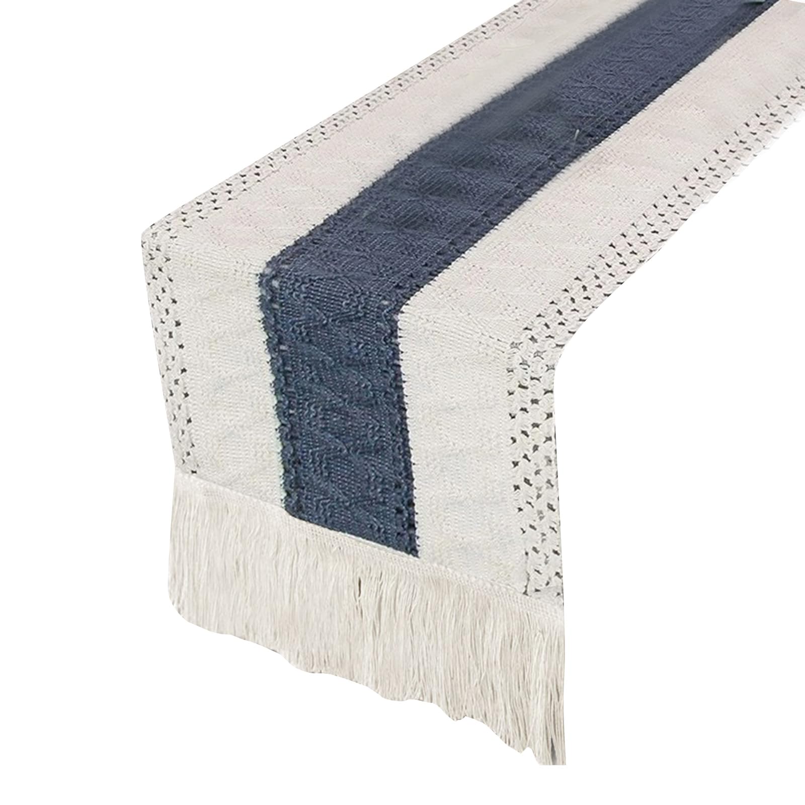 Table Runner Table Runners Cotton Linen Splicing Tasseled Decor Cloth Stylish Tablecloth for Wedding Party Runner Runners Cotton Linen Splicing Tasseled Decor Cloth Stylish Tablecloth for Wedding