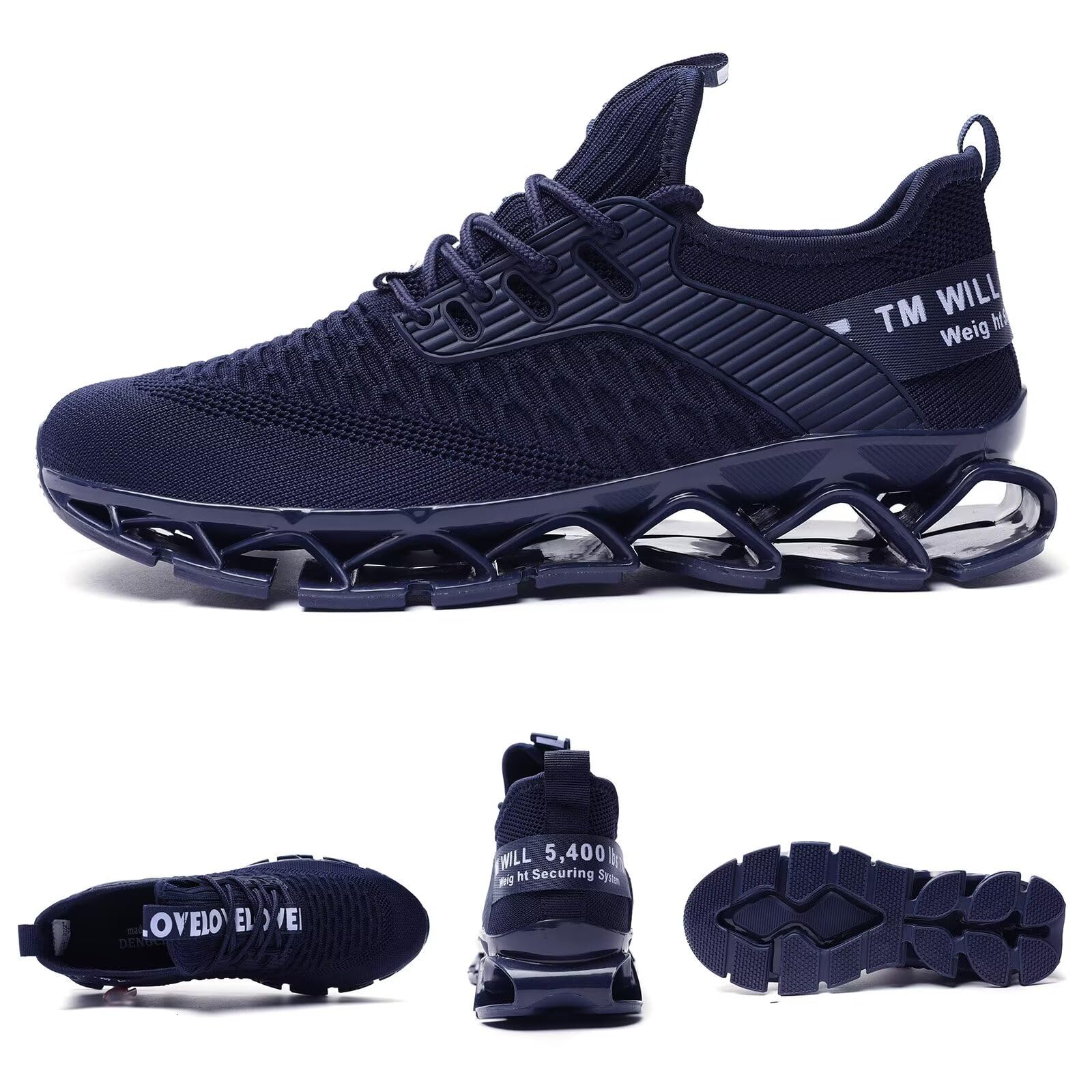 Men's Running Shoes Mesh Athletic Sport Sneakers Gym Fashion Trainers Tennis Casual Walking Zapatos