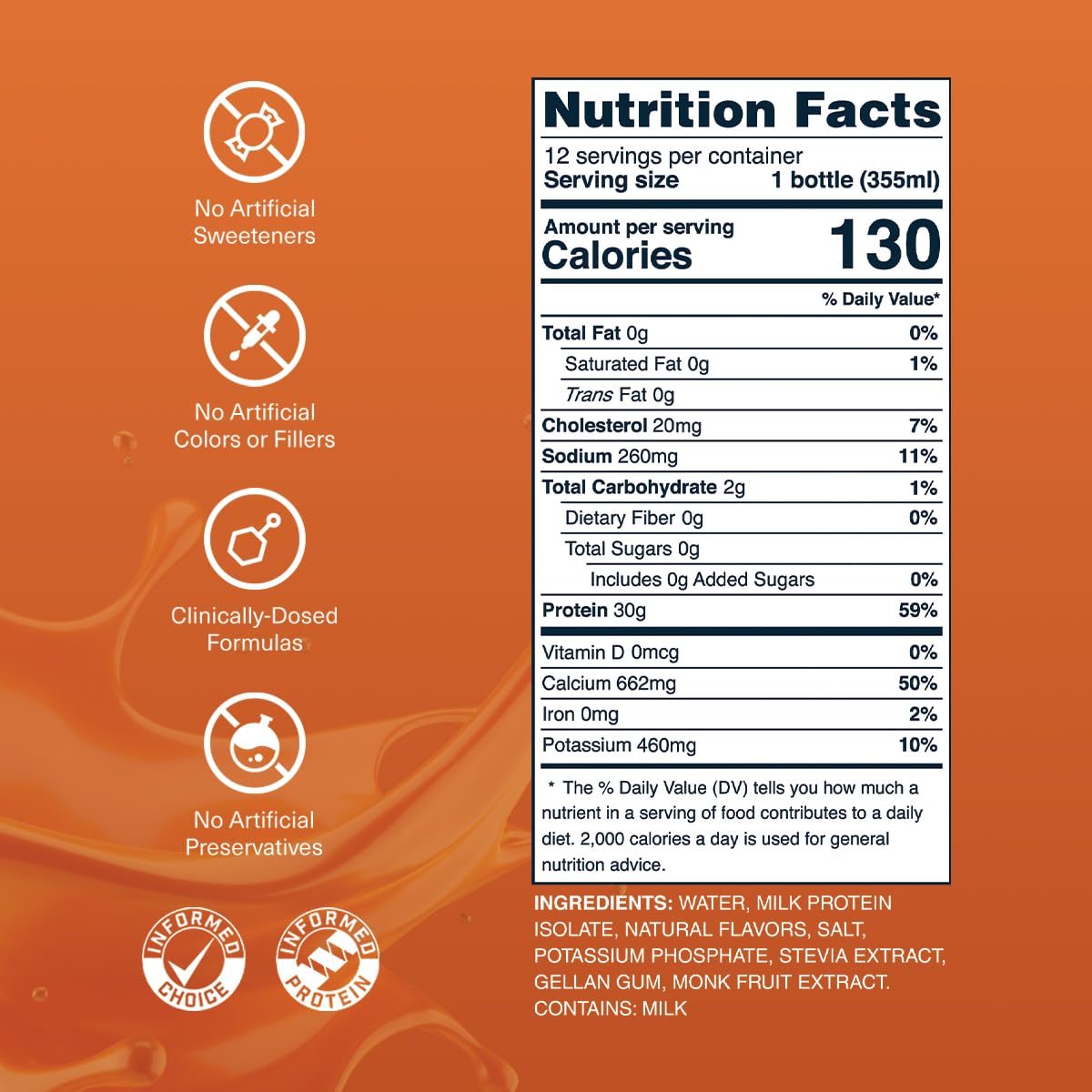 Transparent Labs Grass-Fed Protein Shake - Salted Caramel - 12 Pack — Amazon image 2
