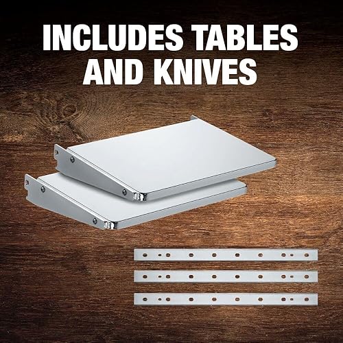 Miniatura 3 de DEWALT Cepilladora de espesor, cepilladora de madera de 13 pulgadas, tres cuchillas de dos velocidades, motor de 15 amperios, 20,000 RPM (DW735X)