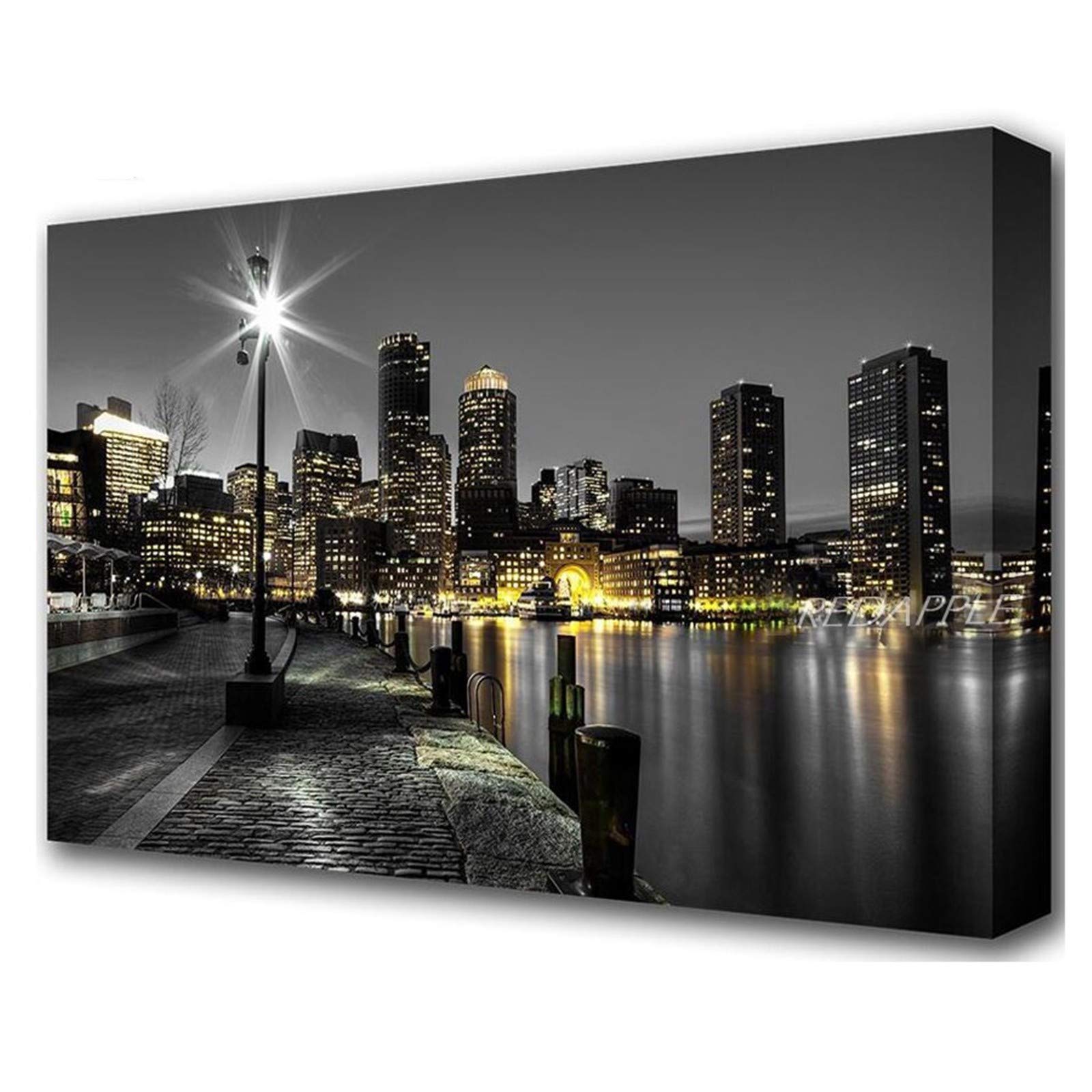 Kit broderie diamant 5D ville de nuit diamond painting strass rond grand format