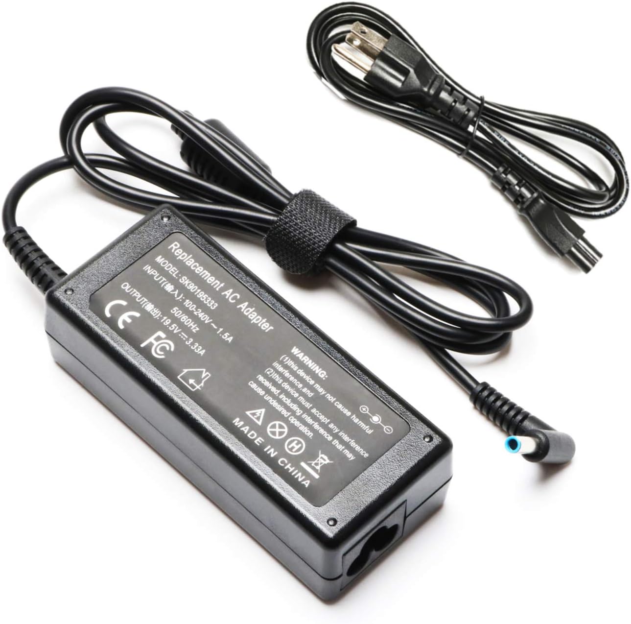 65W 45W HP Smart Blue Tip AC Laptop Adapter for HP Envy X360 Pavilion Envy Elitebook 840 ProBook Spectre Series 710412-001 709985-004 Laptop Power Supply Cord