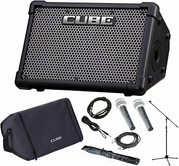 Includes Bonus Microphone; Roland Performance Amplifier CUBE STREET EX/CUBE-STEX