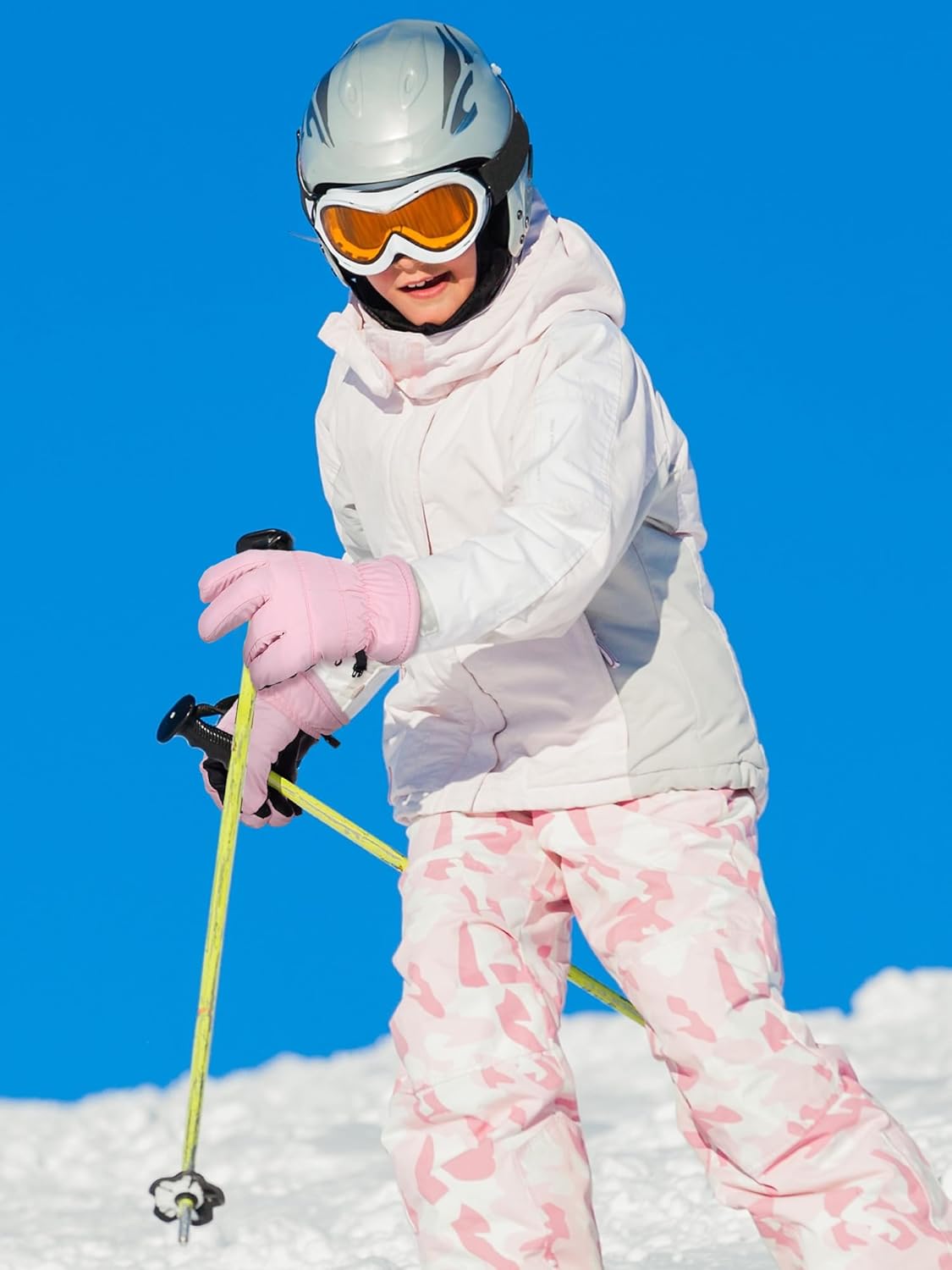 Boao Kids Winter Ski Gloves Waterproof Warm Snow Mittens Full Finger Gloves for Toddlers Infants - Image 2