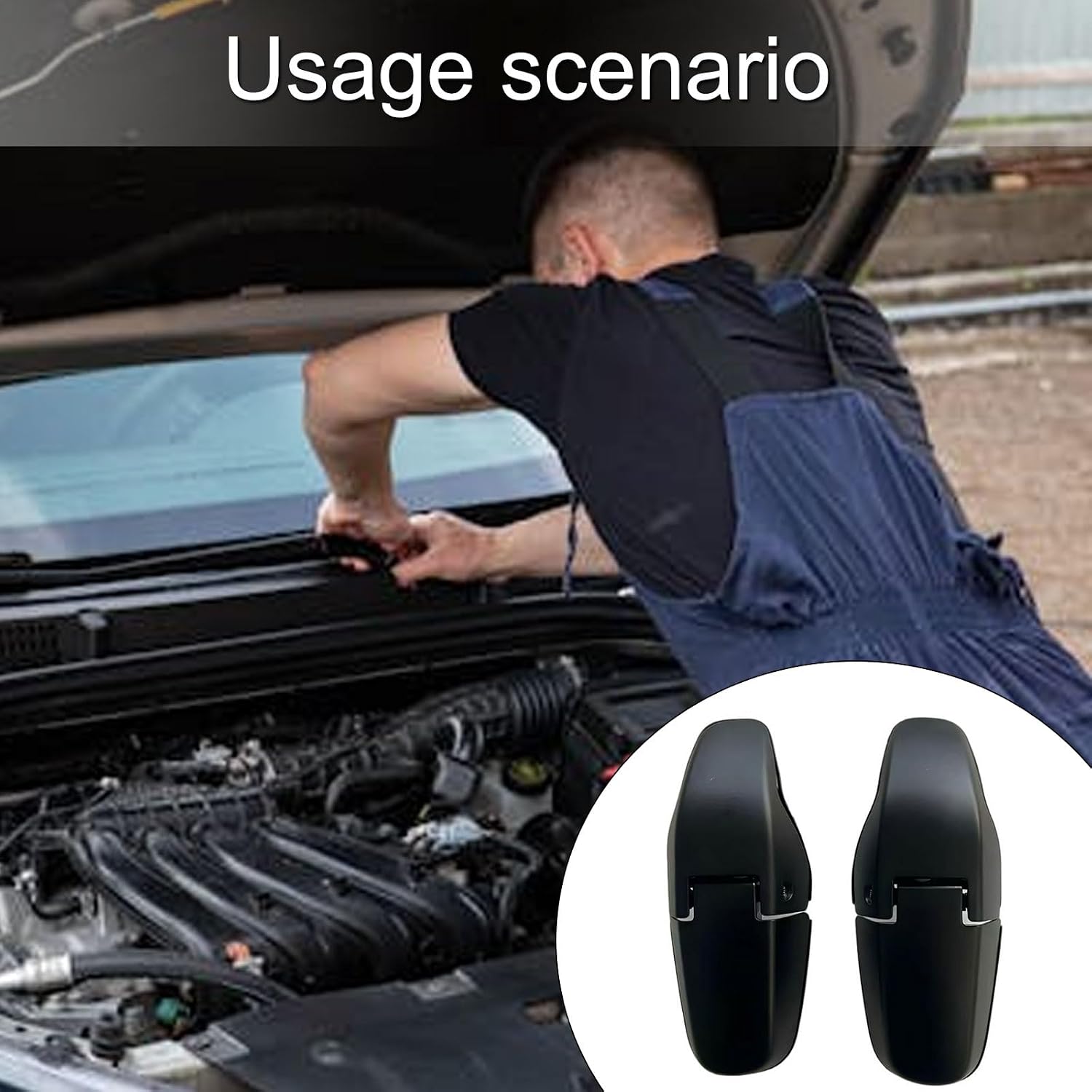 2PCS Premium Tailgate Window Hinges Fit for 2005 to 2010 Car Models Alternative to OEM 871501F001 871601F001 OEM Hinge