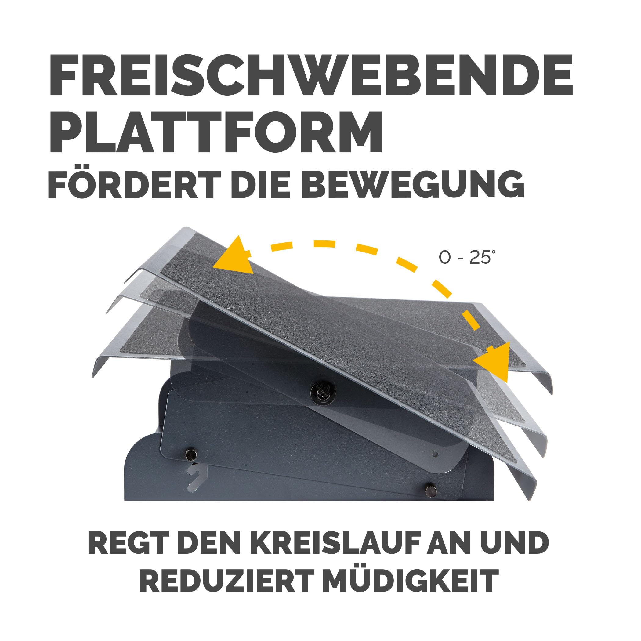Fellowes 8064101 Fußstütze Professional Series robust verstellbar, extra stabile Stahlkonstruktion, schwarz