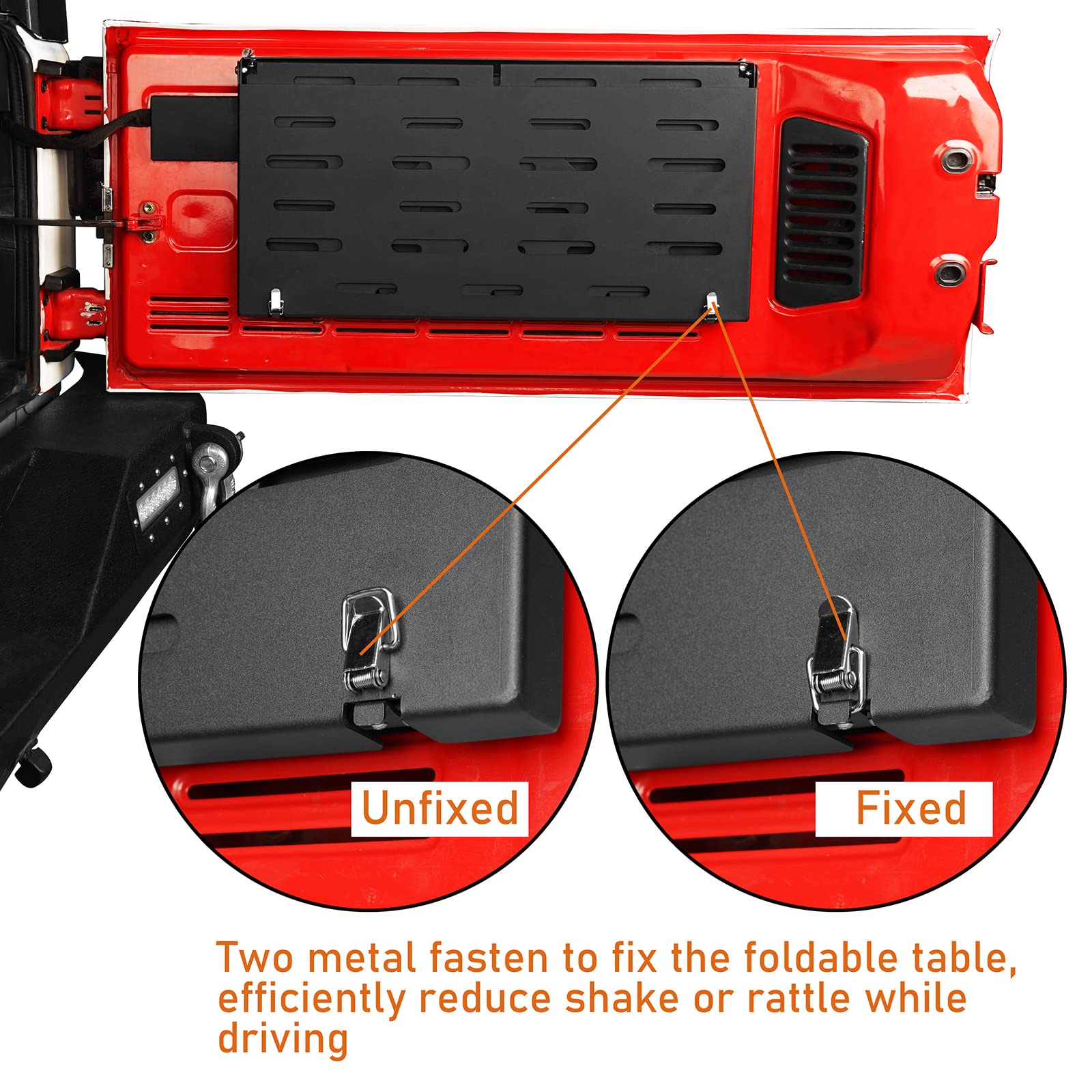 Amazon.com: Hooke Road 2-Tier Tailgate Table for 2007-2026 Jeep