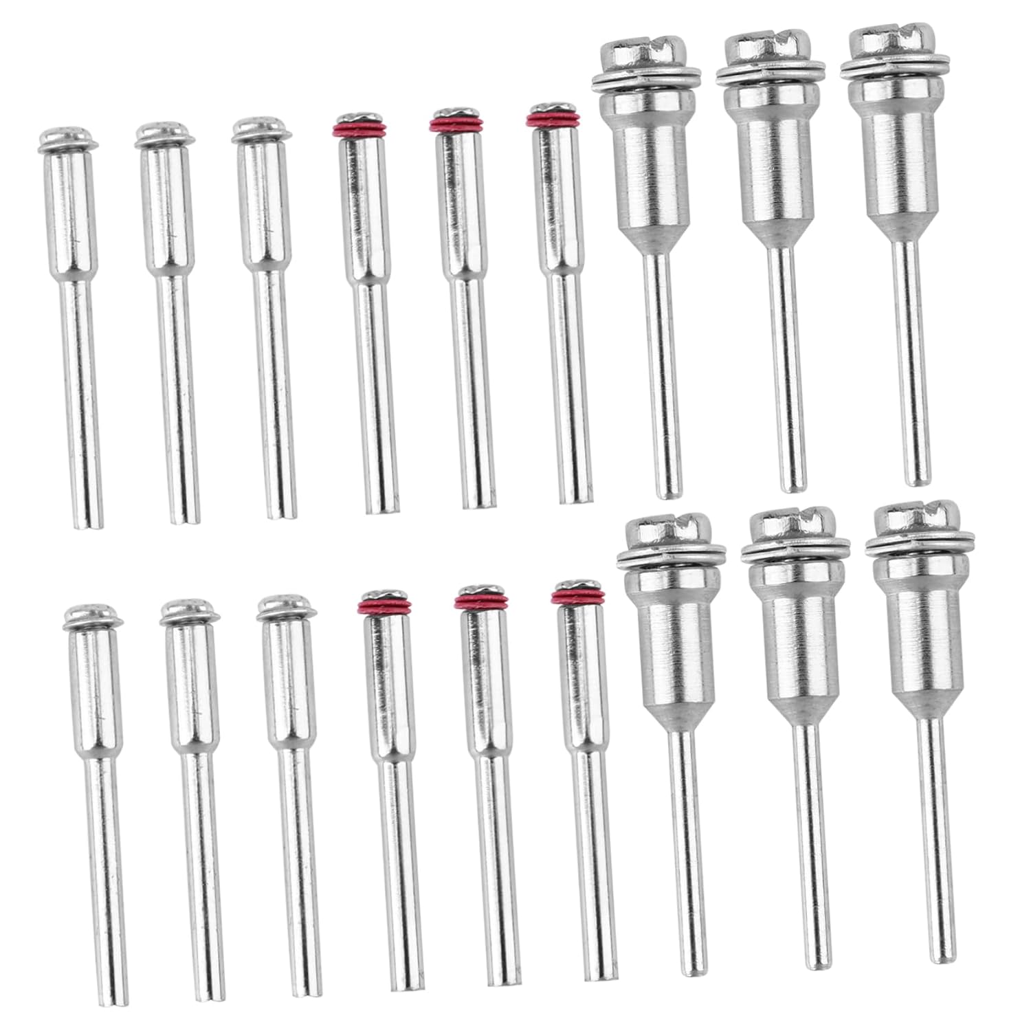 Artibetter 1set Connecting Rod Cordless Rotary Tool Kit Grinding Wheel Dresser Mini Sanding Bands for Nail Drill Polishing Wheel Buffing for Drill Hand Grinds Mandrels Steel Silver 26pcs