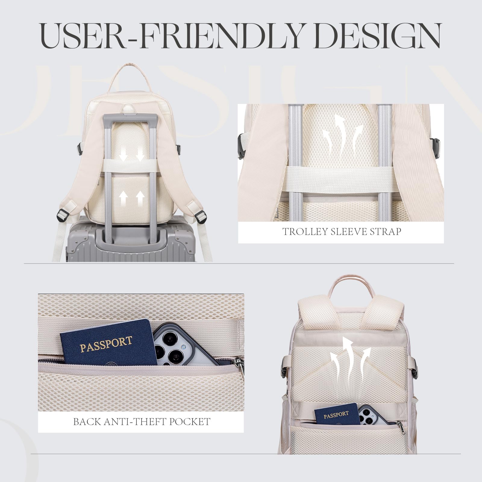 Zaino per Ryanair 40x20x25 Zaino da Viaggio Aereo Bagaglio a Mano Borsa Zaini da Viaggio Travel Bag Cabina per Easyjet Wizz