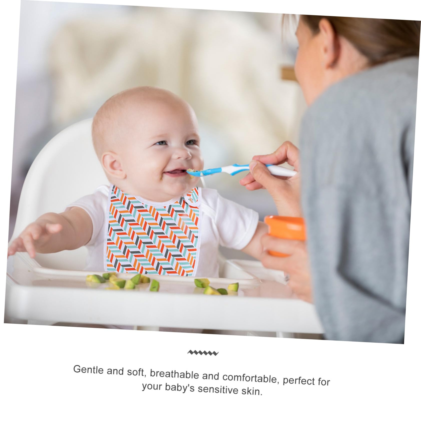 Abaodam 8piezas Baberos De Algodón Para Bebés De Ajustables y Absorbentes Para Recién Nacidos y Diseño De Bandana y Cómodo