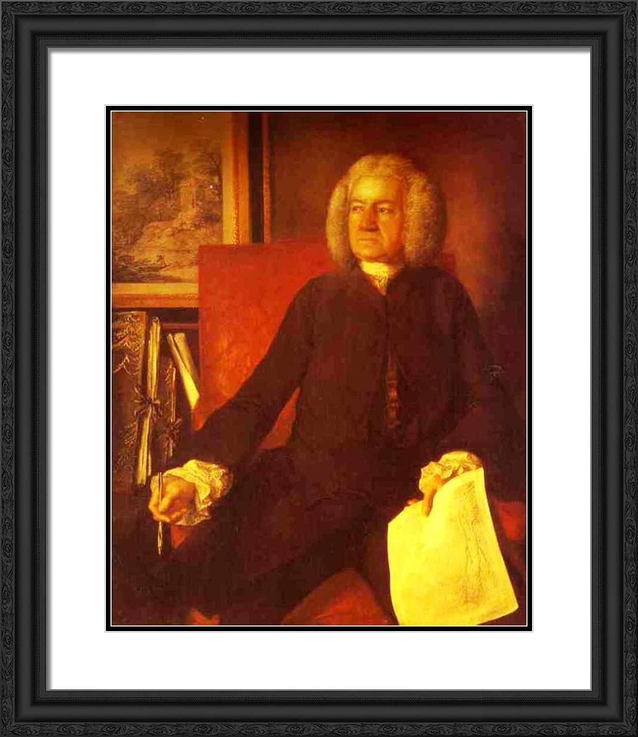 ArtDirect Gainsborough, Thomas 20x23 Gold Ornate Framed Art Print with Double Matting Titled: Robert Price