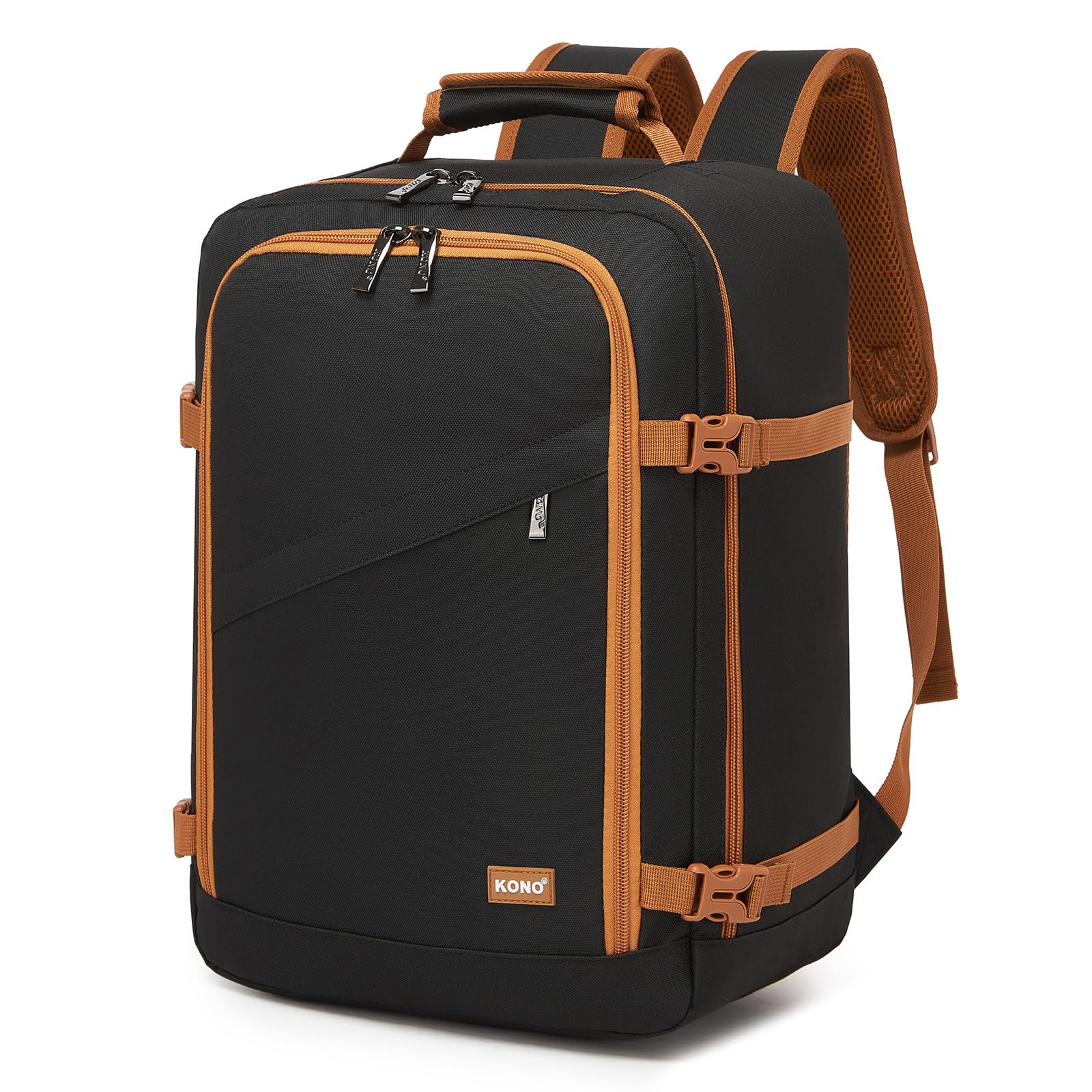 Kono Ryanair Cabin Bags 40x30x20 40x20x25 Underseat Bags Travel Backpack Cabin Size Carry-ons Hand Luggage Bag Waterproof Ryanair Underseat Backpack for Man&Woman Beige — view 11