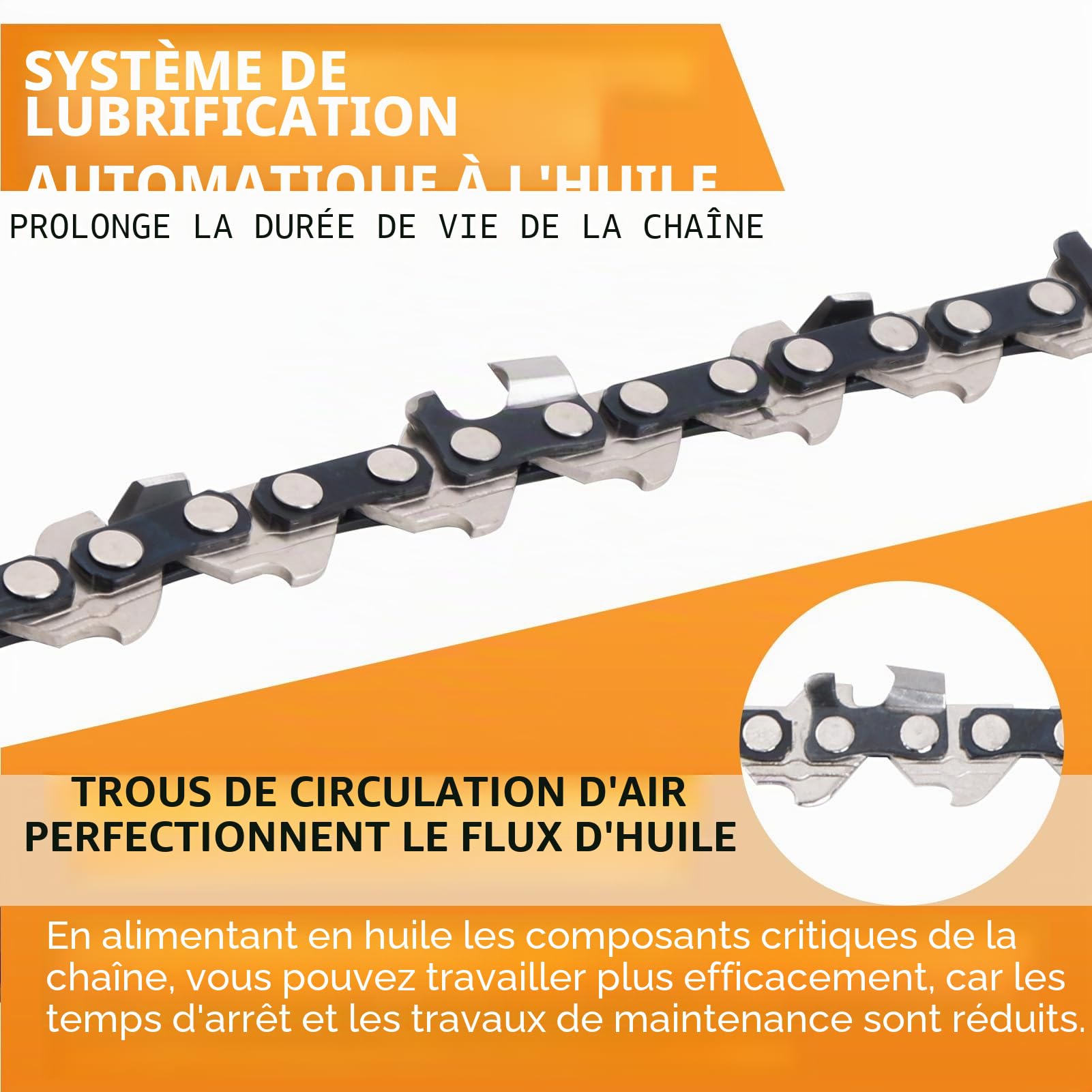 4 pièces Chaîne de tronçonneuse 30 cm 1/4" pas 1,1 mm 64 maillons Chaîne pour tronçonneuses compatibles avec les tronçonneuses Stihl 3670 000 0064 MSA 160 ms, MSA 60, MSA 70, MSA 120, MSA 140