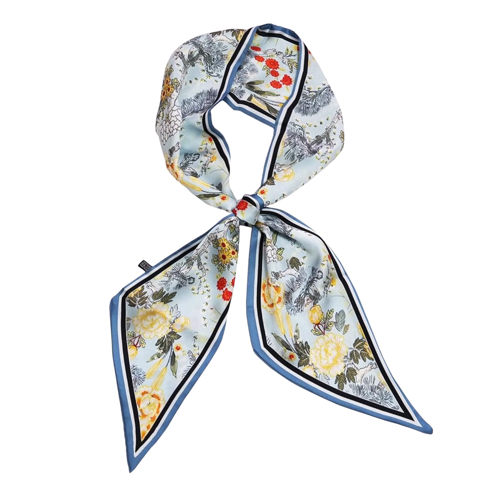 Head Hair Scarf for Women,Silky Long Headscarf Purse Bag Scarfs for Handbag Fashion Satin Neck Scarves Accessories