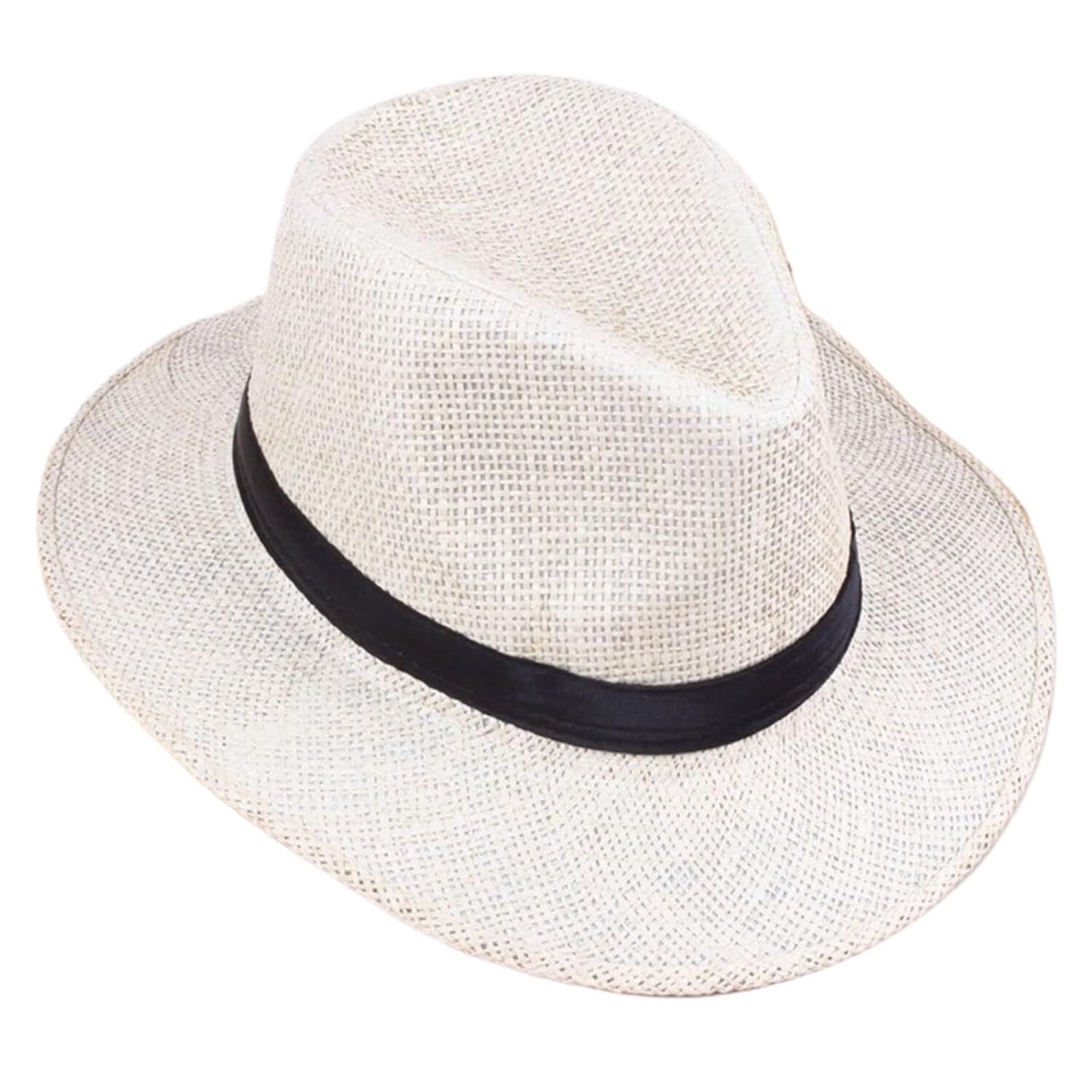 Sombrero de vaquero Sombrero de vaquera Sombrero de paja playa casual verano ala ancha sombrero for el sol hombres sombrero de paja gorra de vaquero