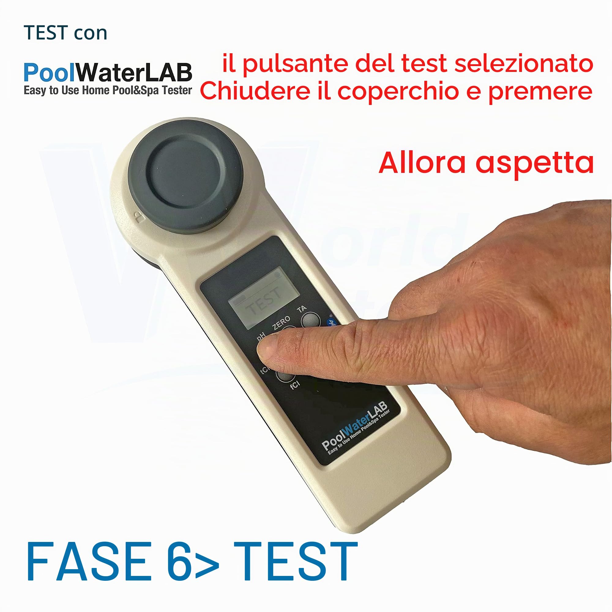 PoolLab 9 in 1, Analizzatore per acqua della piscina