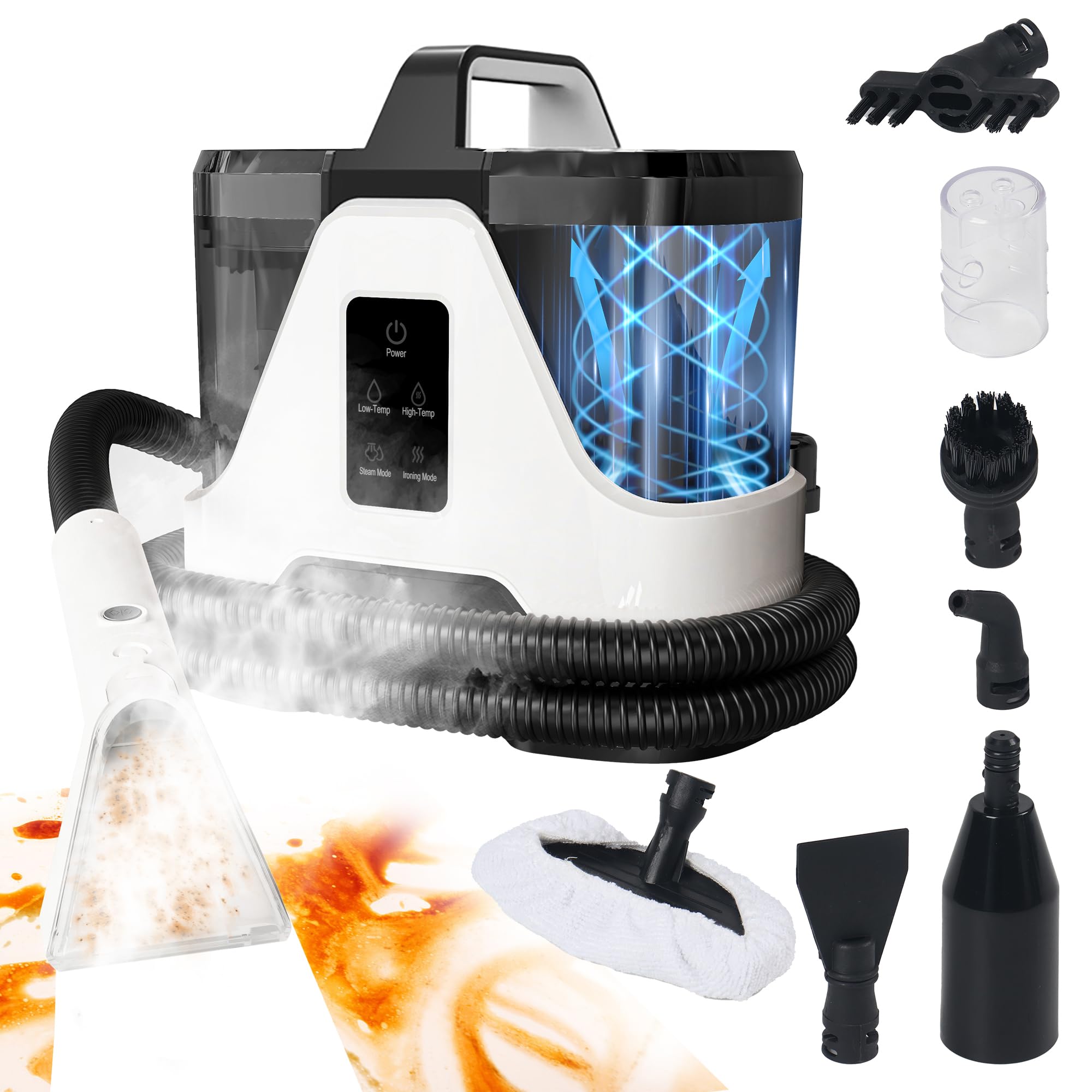 Amazon.co.jp: 【100℃蒸気噴射×19000Pa吸引力】 スチーム式カーペット