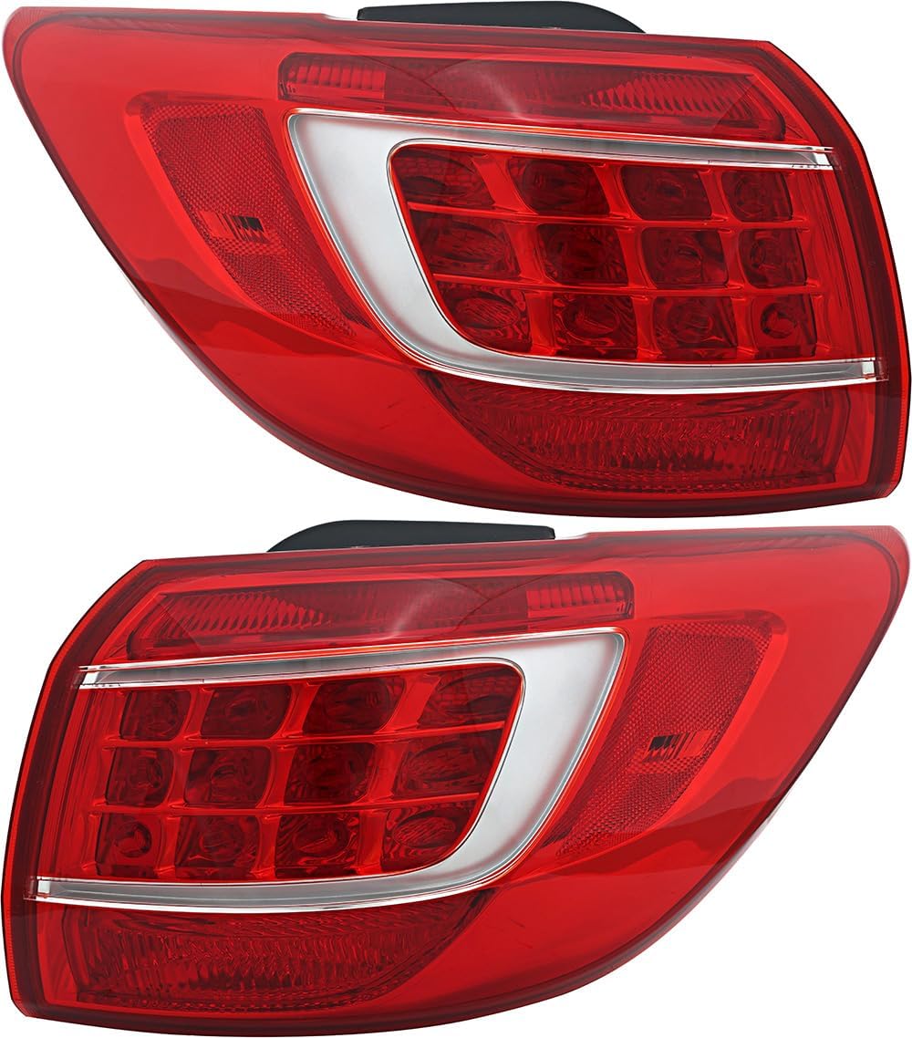 Compatible with Kia Sportage Tail Lights Lamps Set 2011 2012 2013 Driver and Passenger Side