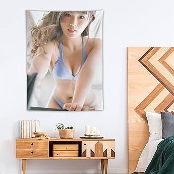 Amazon.co.jp: NMB48渋谷凪咲水着写真かわいい オフィス タペストリー