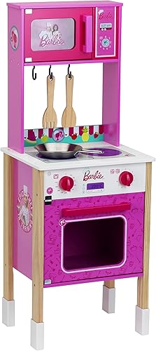 Theo Klein Barbie Epic Chef Kitchen, madera (MDF), rosa, 7322