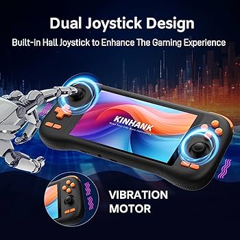 Amazon | kinhank K56 レトロハンドヘルドゲーム機 7000以上の