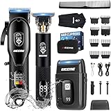 20 En 1 Kit De Maquina Para Cortar Cabello, Cortapelo Hombre Recargable Multifuncional, Rasuradoras para Hombre Totalmente Impermeable, Adecuado para Cabello, Barba, Vello Corporal, Vello