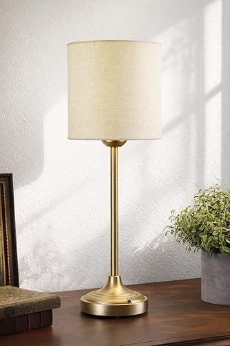 Lámpara de mesa inalámbrica, 8000mAh, regulable, luz ambiental, 2700K, control táctil, portátil, LED, inalámbrica, recargable, lámpara de escritorio