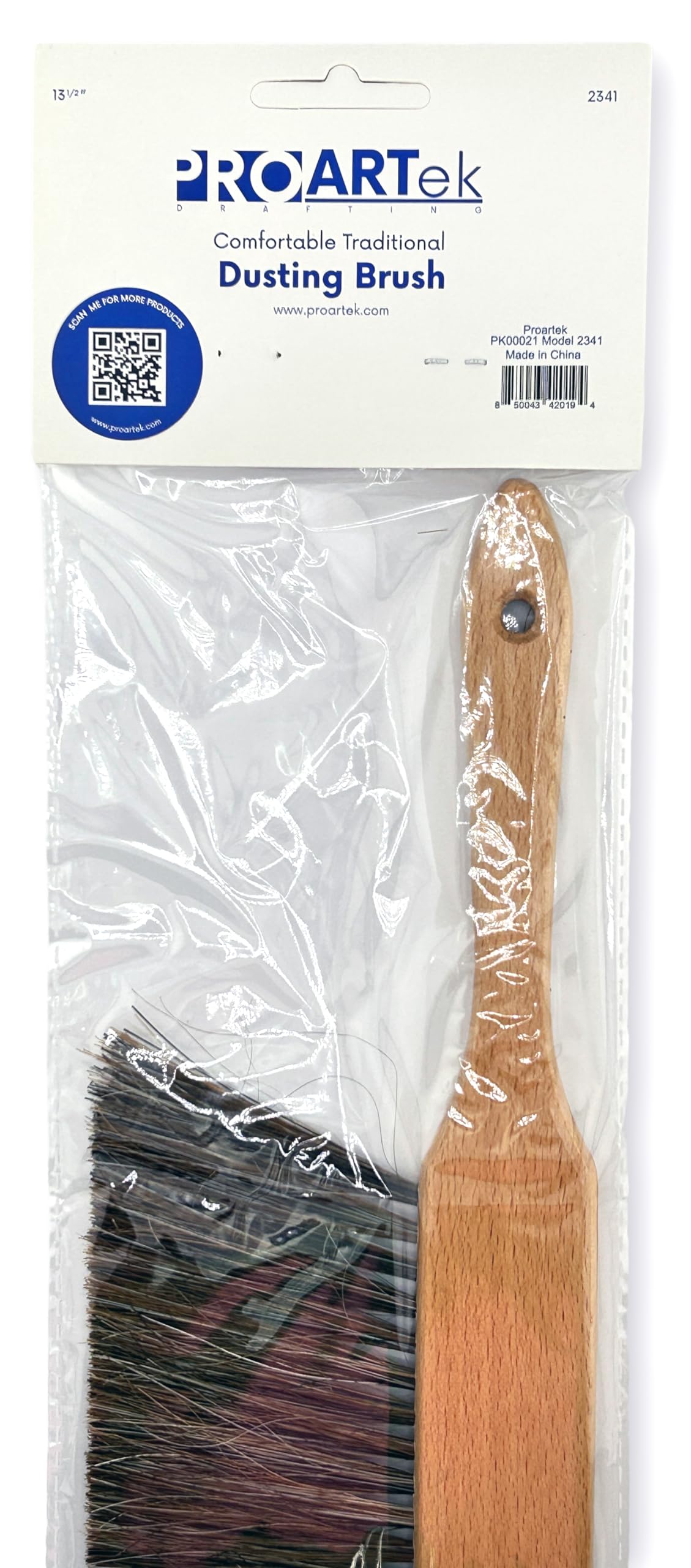 Proartek Drafting PK00021 Modelo 2341 Comfort Curve - Brocha de dibujo de 13.5 pulgadas, hecha de madera dura con un acabado suave y curvado para una larga duración y fácil uso, cerdas suaves y