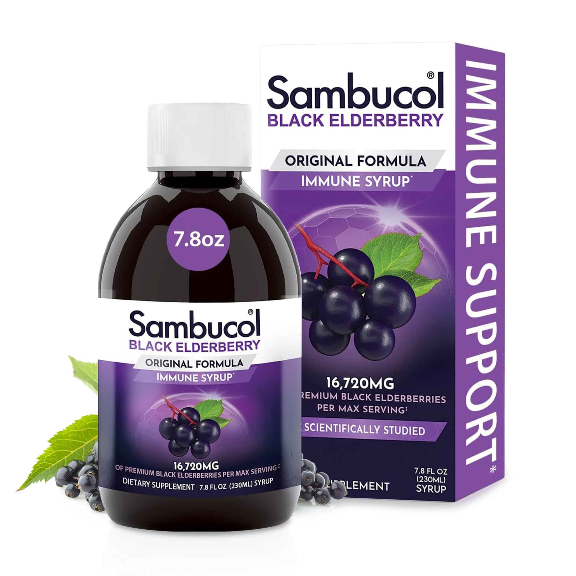 Sambucol, Black Elderberry Syrup, Original Formula, 7.8 fl oz (230 ml)