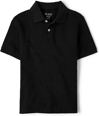 The Childrens Place Boys Uniform Short Sleeve Pique Polo