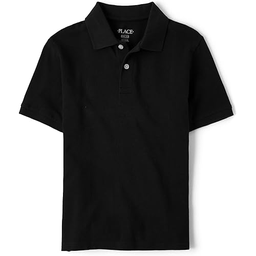 The Children's Place boys Uniform Short Sleeve Pique Polo