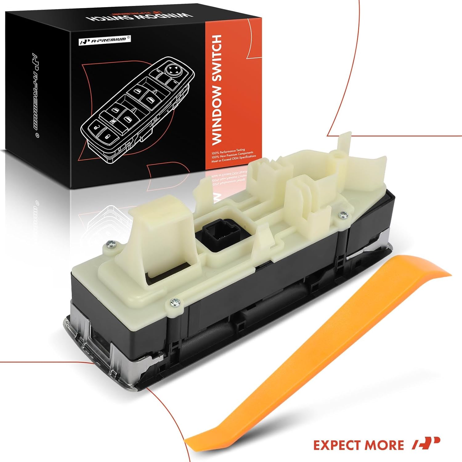 A-Premium Master Power Window Switch Compatible with Mercedes-Benz C230 2009, C250 2010, C300 2008-2010, E350 E550 2010, E63 AMG, GLK350, Replace# 2128208210