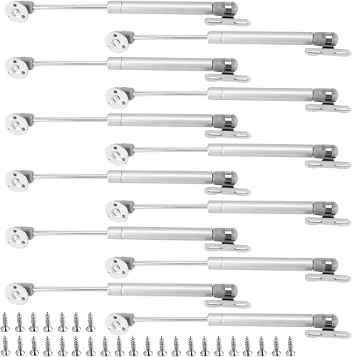 12 bisagras de gabinete de soporte hidráulico de 100N22.5 libras, soporte de elevación de soporte de gas de cierre suave, soportes de gas para