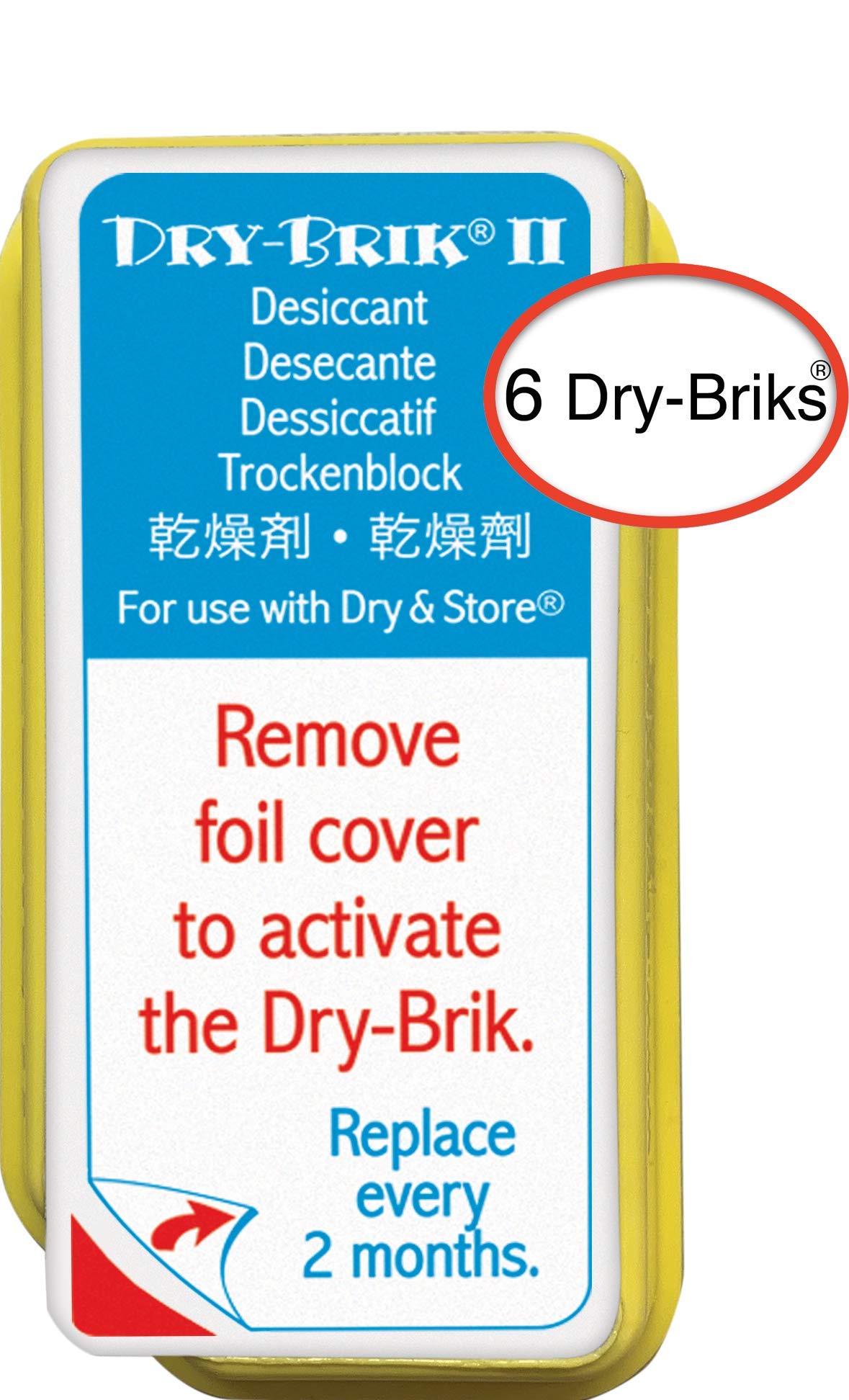 Buy Dry & Store DryBrik II Desiccant Blocks 6 Blocks (2 Packs of 3